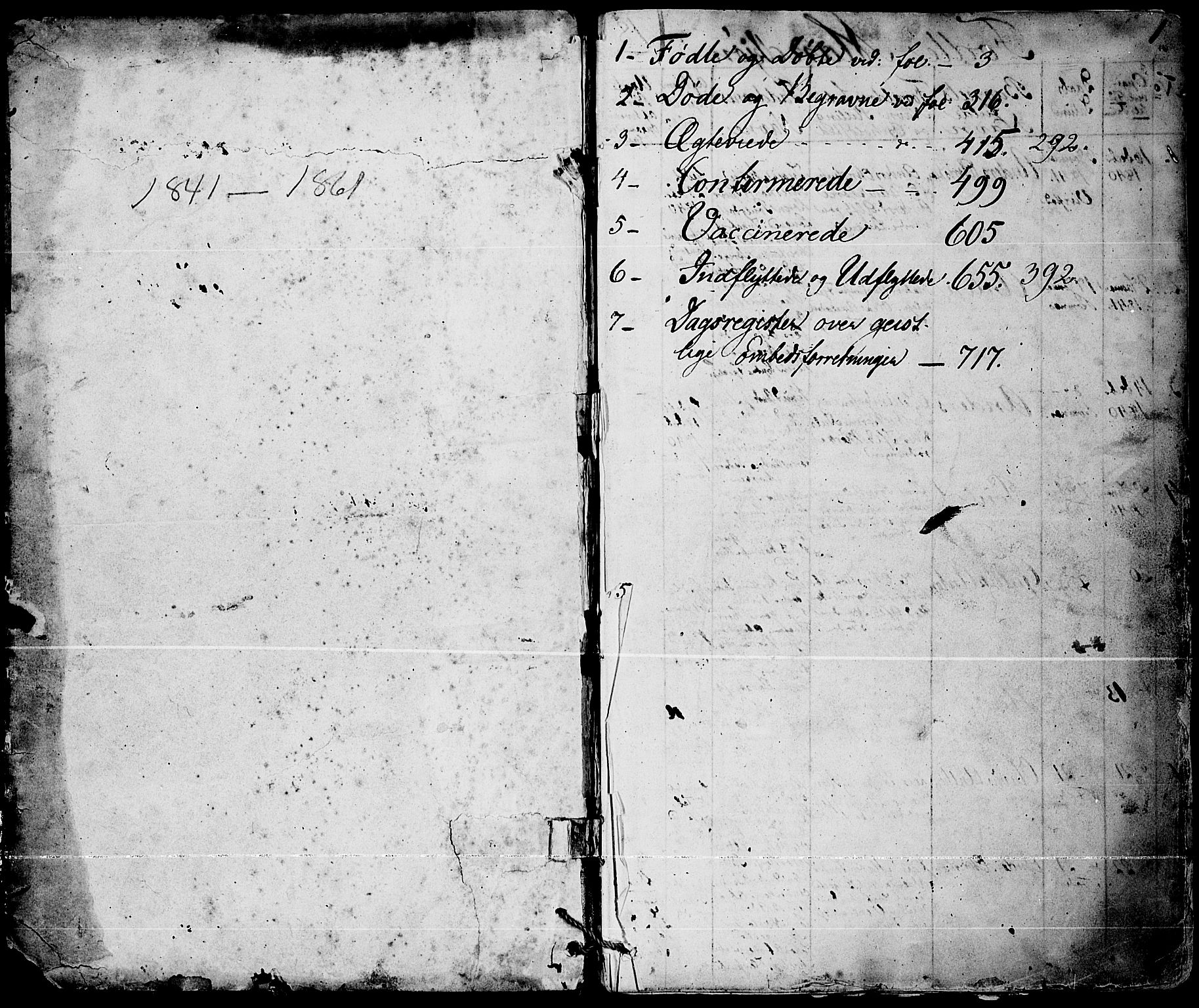 Ramnes kirkebøker, SAKO/A-314/F/Fa/L0005: Parish register (official) no. I 5, 1841-1861, p. 0-1