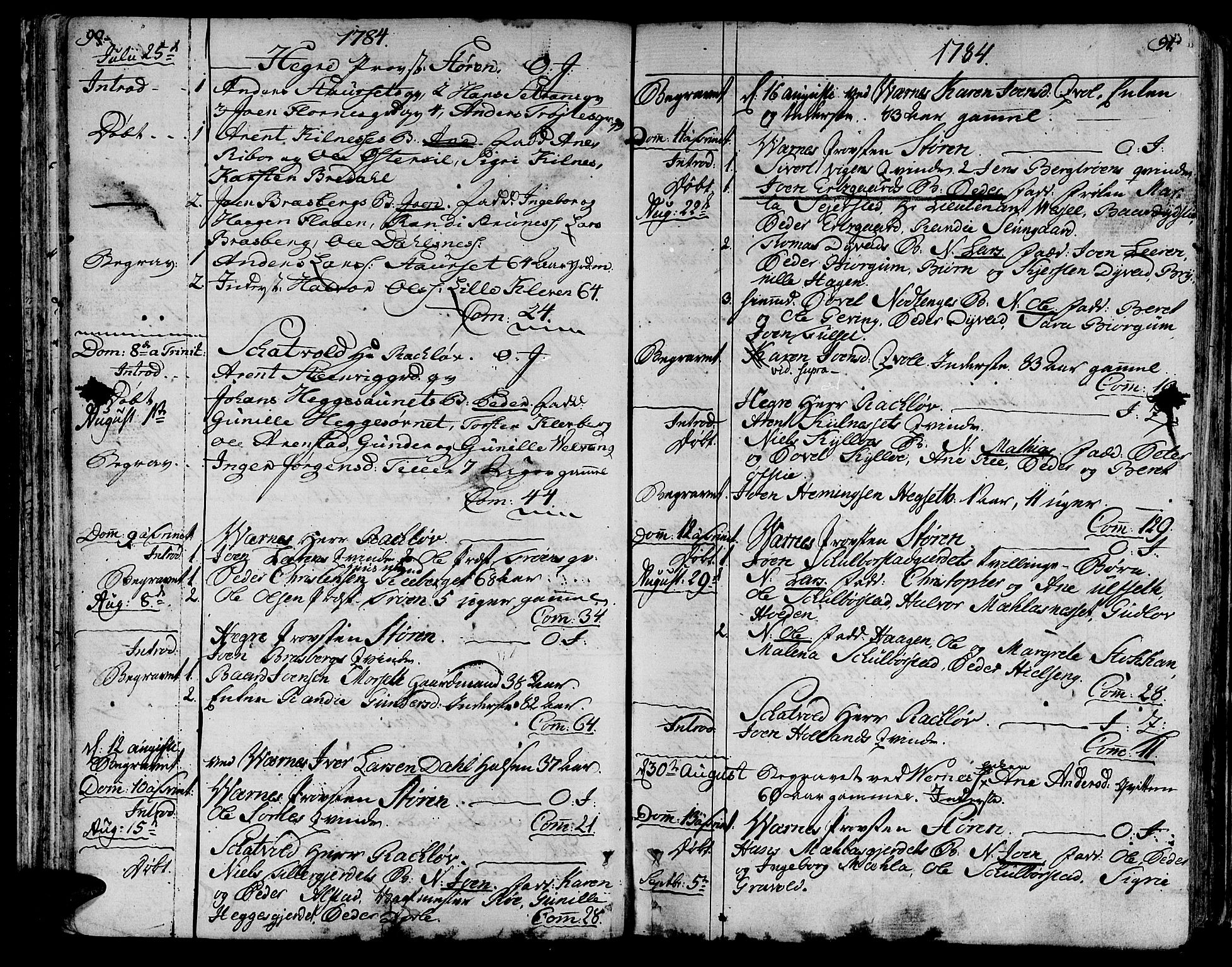 Ministerialprotokoller, klokkerbøker og fødselsregistre - Nord-Trøndelag, SAT/A-1458/709/L0059: Parish register (official) no. 709A06, 1781-1797, p. 90-91