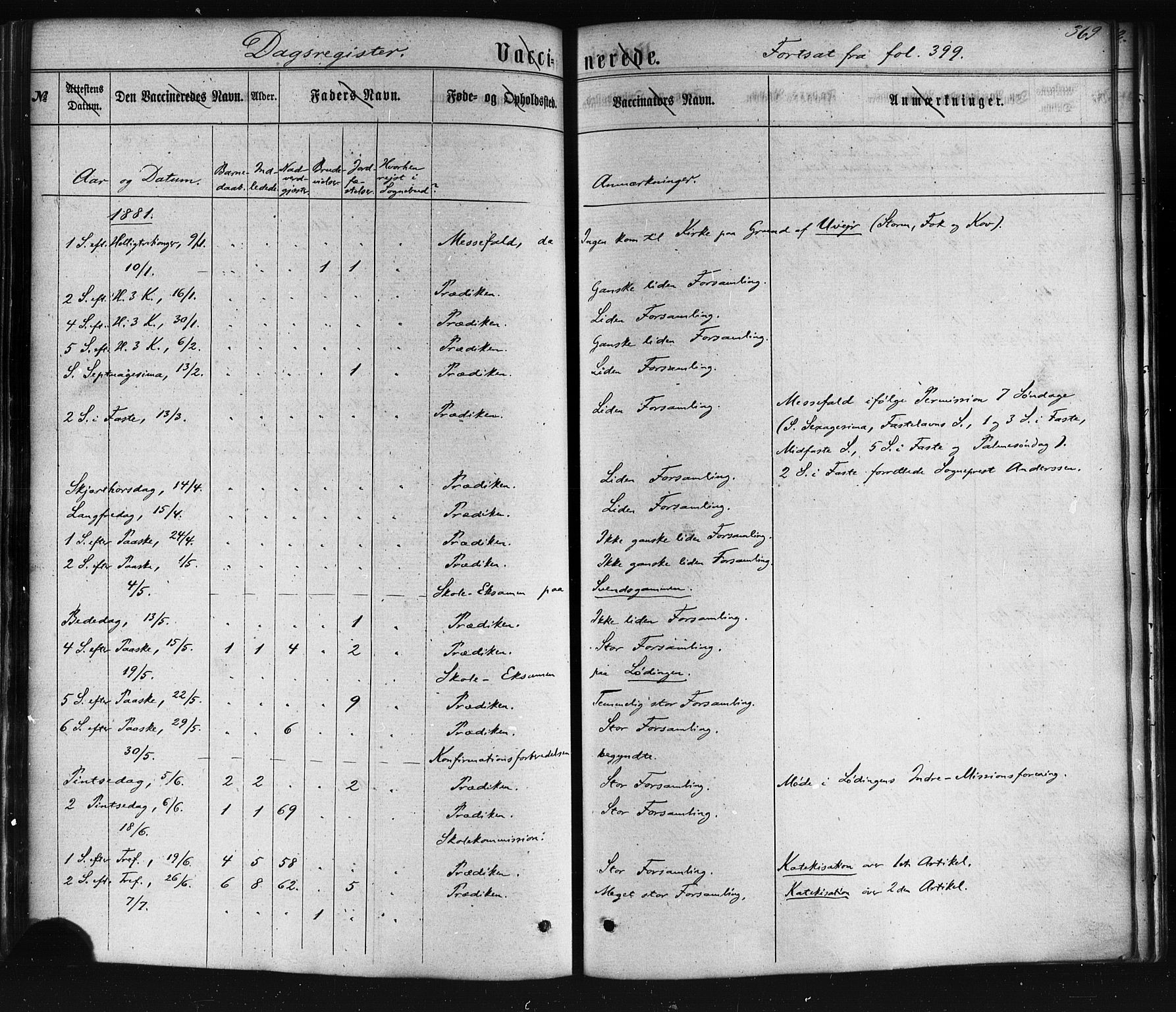 Ministerialprotokoller, klokkerbøker og fødselsregistre - Nordland, SAT/A-1459/872/L1034: Parish register (official) no. 872A09, 1864-1884, p. 369