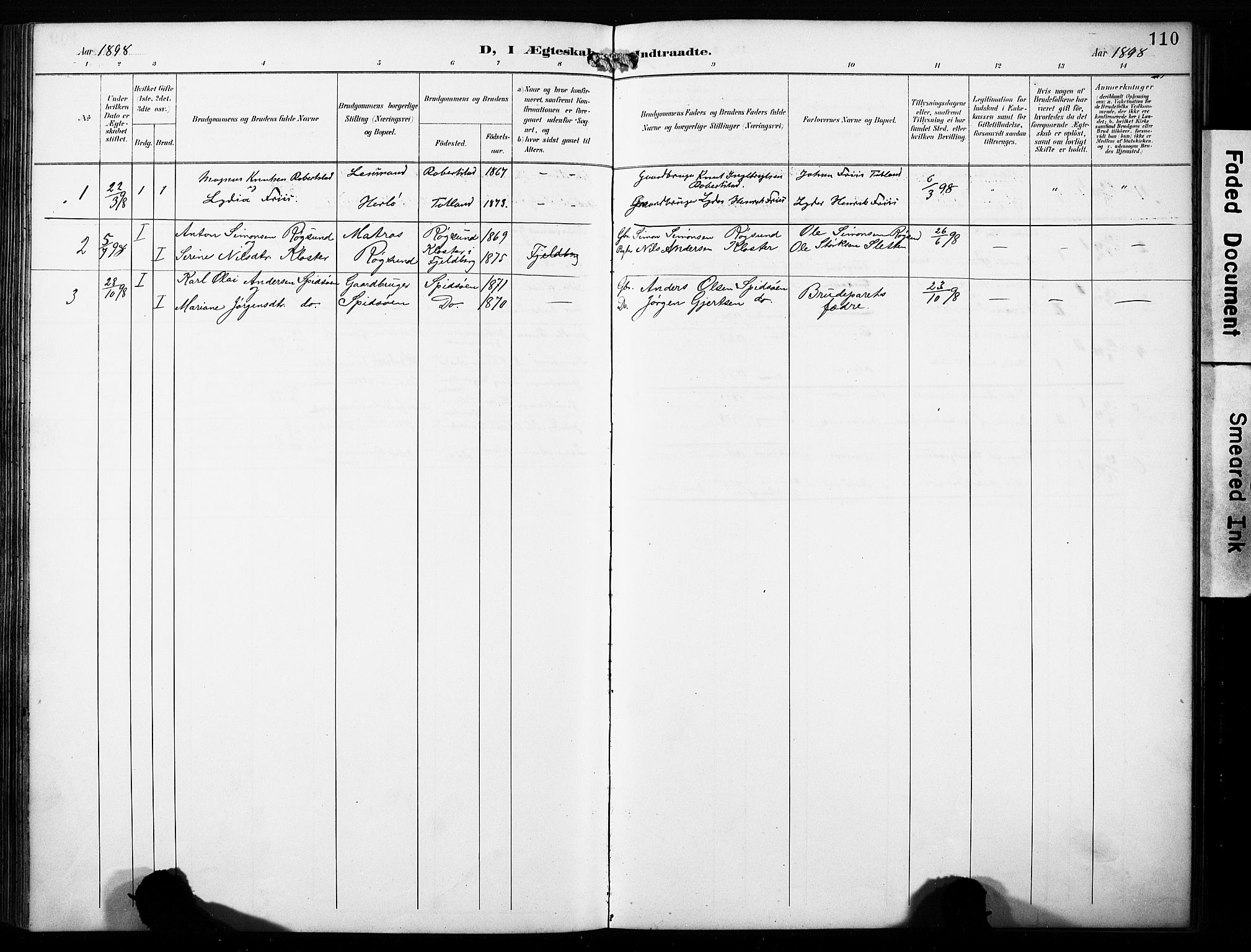 Finnås sokneprestembete, SAB/A-99925/H/Ha/Haa/Haab/L0002: Parish register (official) no. B 2, 1895-1906, p. 110