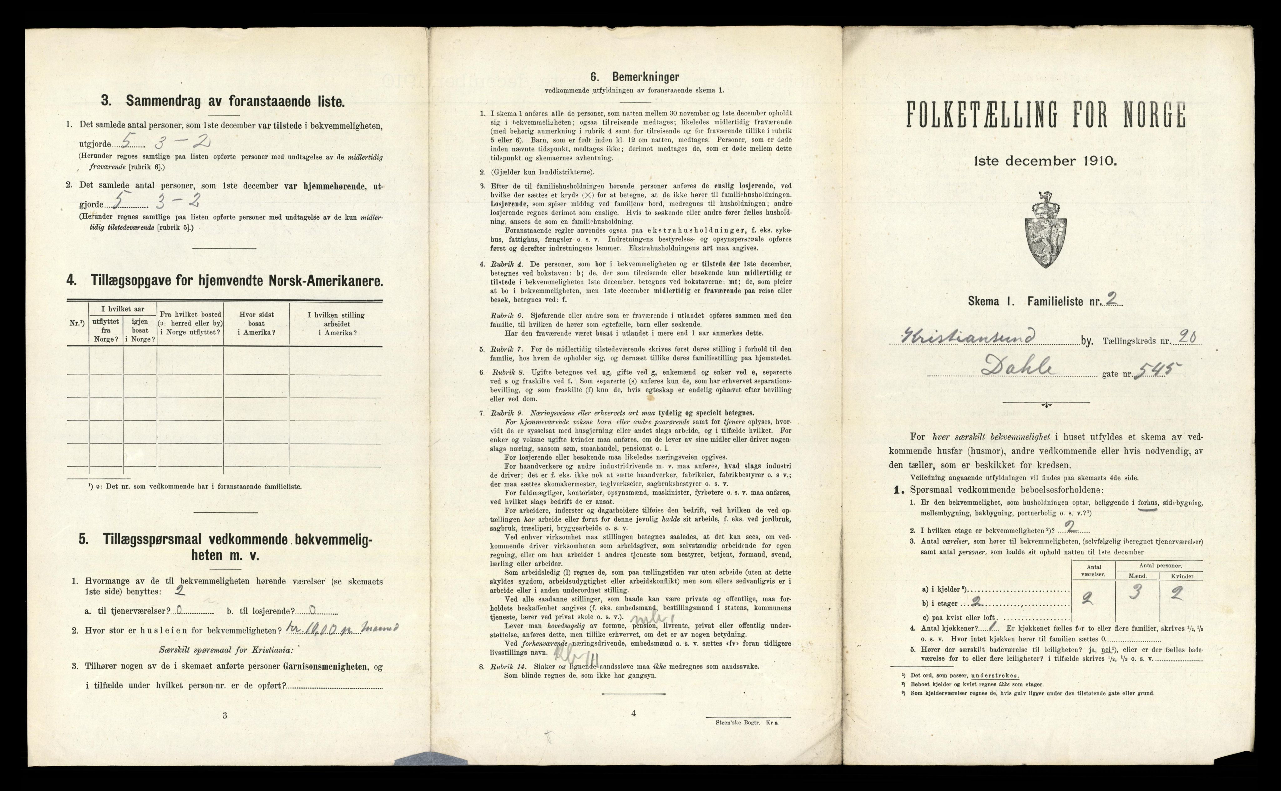 RA, 1910 census for Kristiansund, 1910, p. 7221