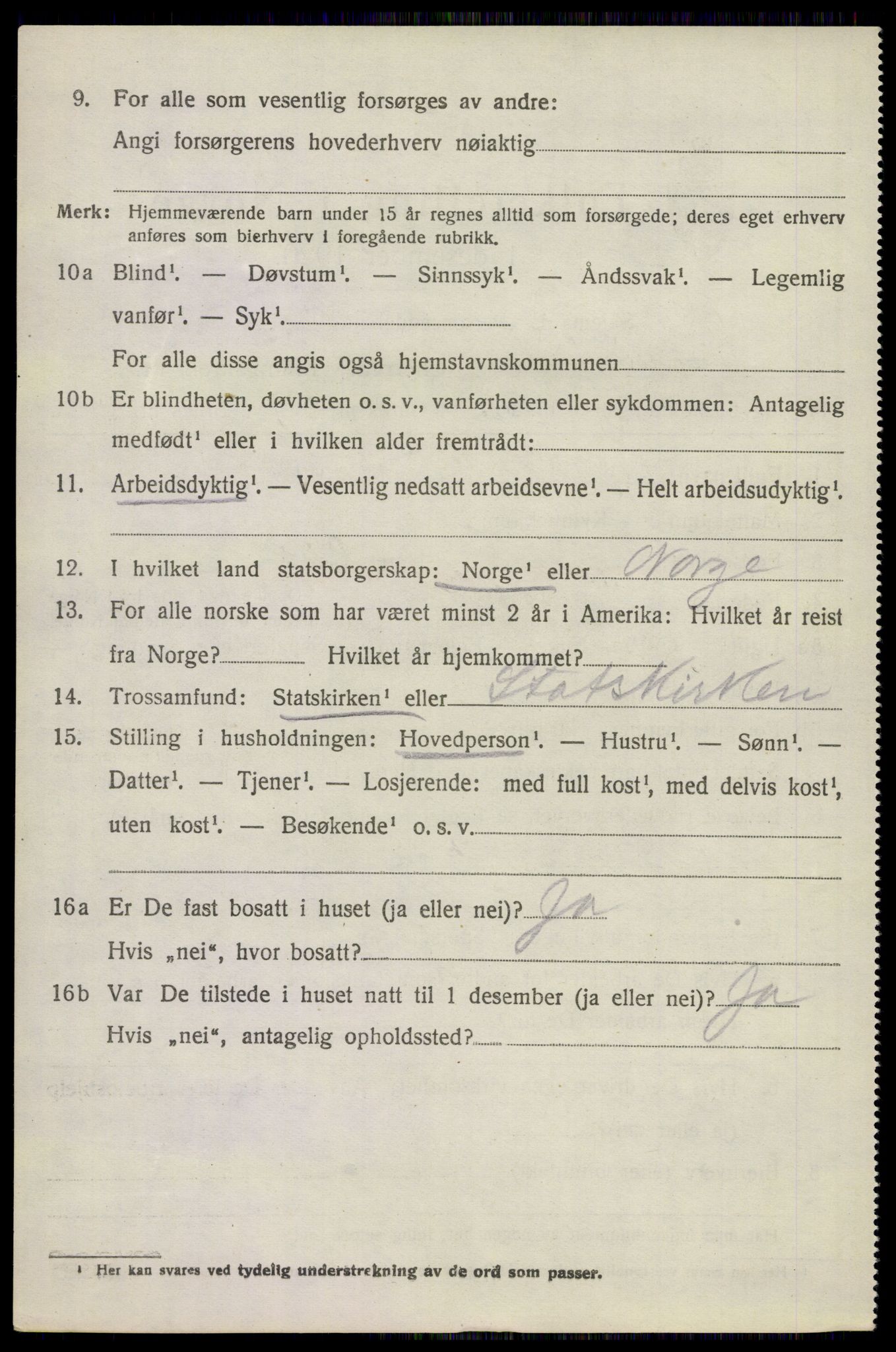 SAKO, 1920 census for Sandeherred, 1920, p. 12535