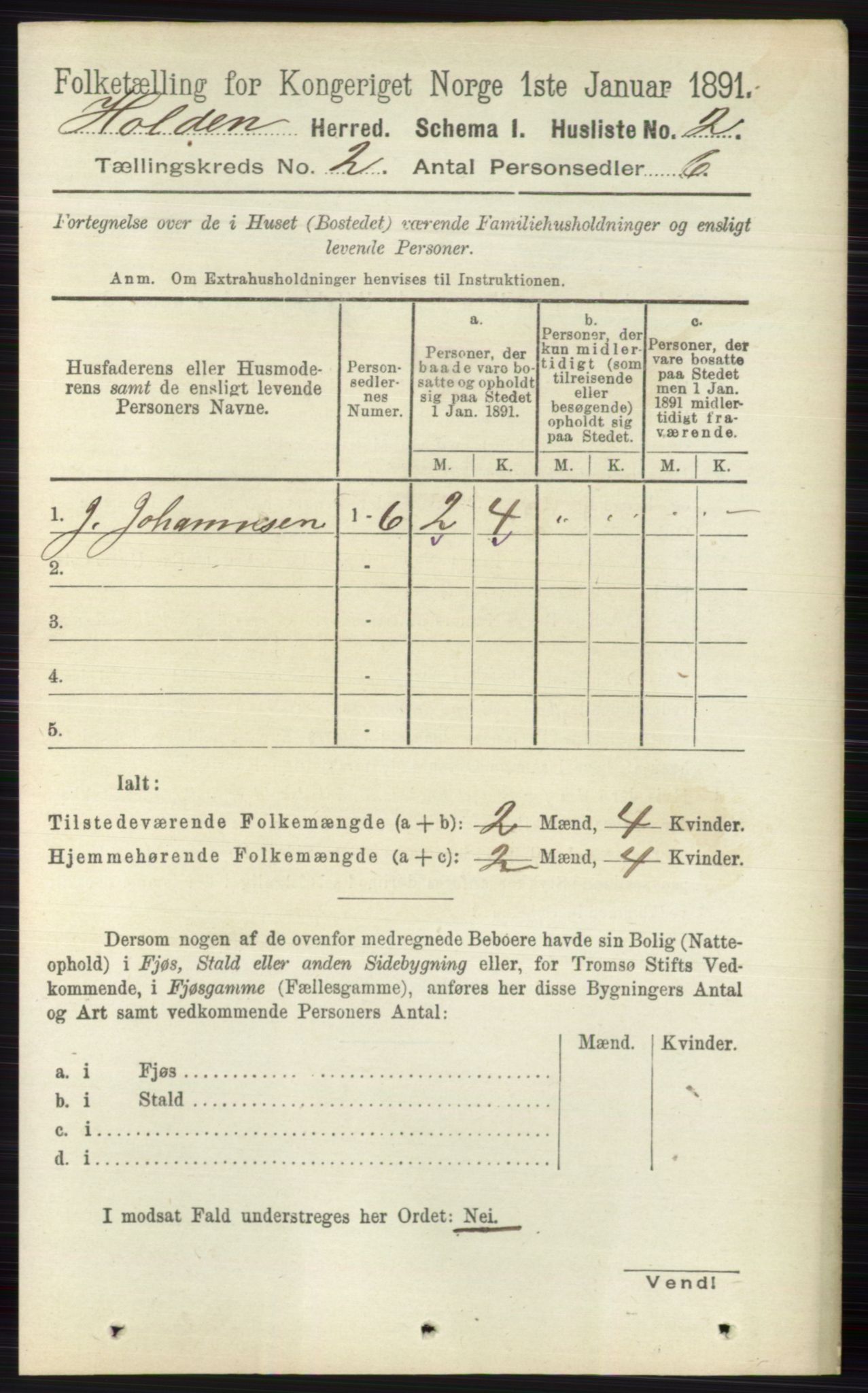 RA, 1891 census for 0819 Holla, 1891, p. 623