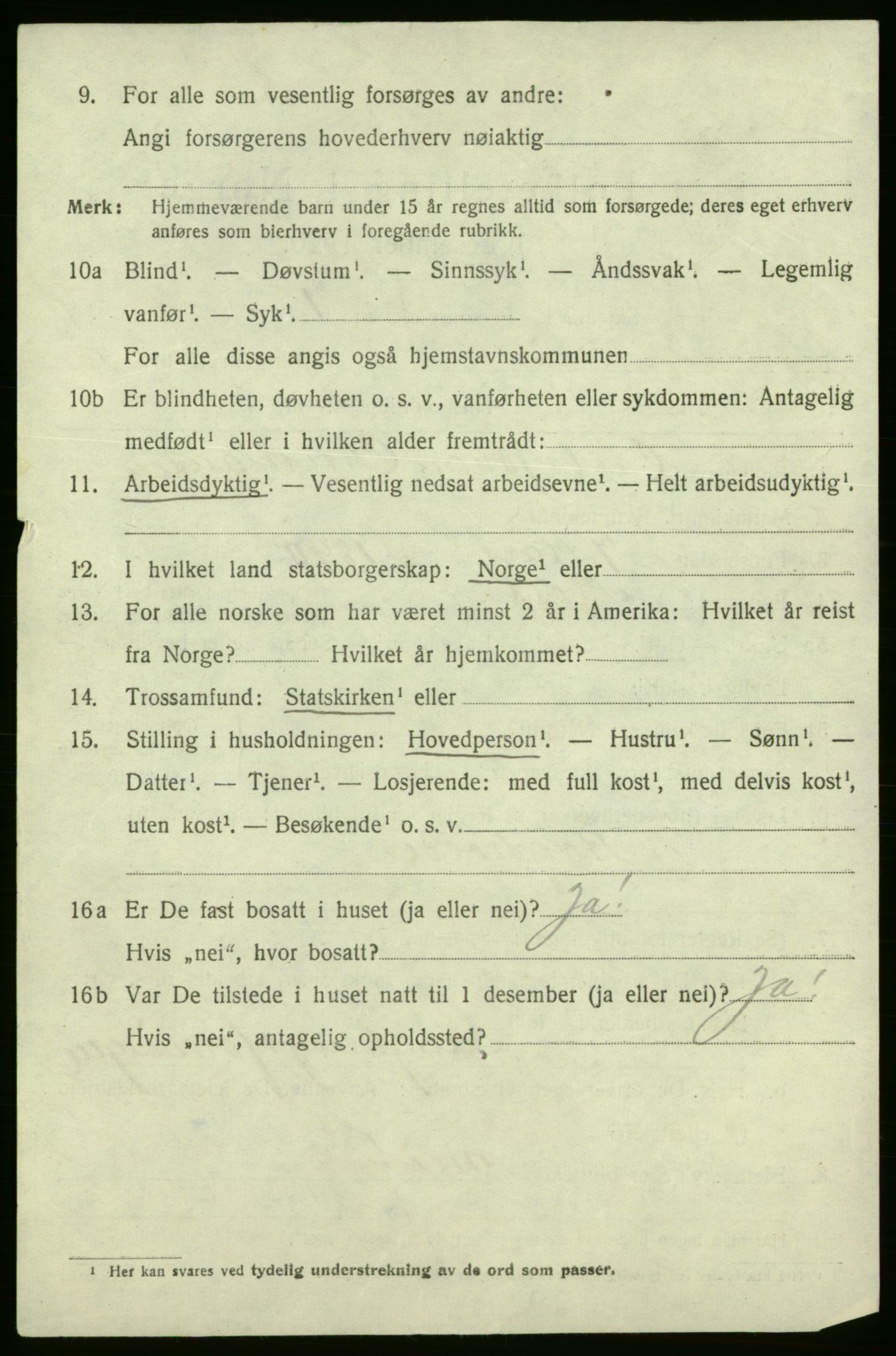 SAO, 1920 census for Fredrikshald, 1920, p. 10267