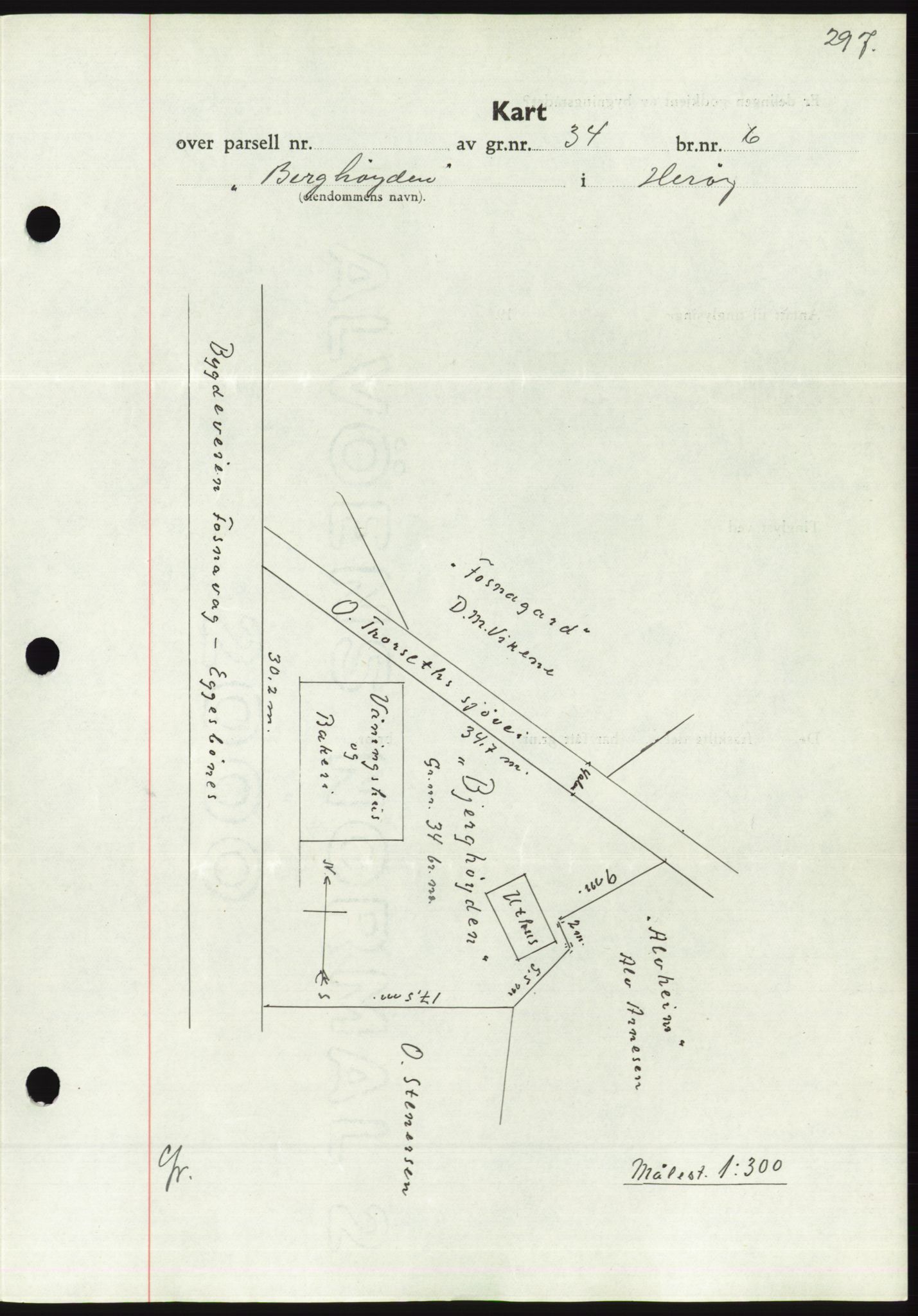 Søre Sunnmøre sorenskriveri, AV/SAT-A-4122/1/2/2C/L0063: Mortgage book no. 57, 1937-1937, Diary no: : 918/1937