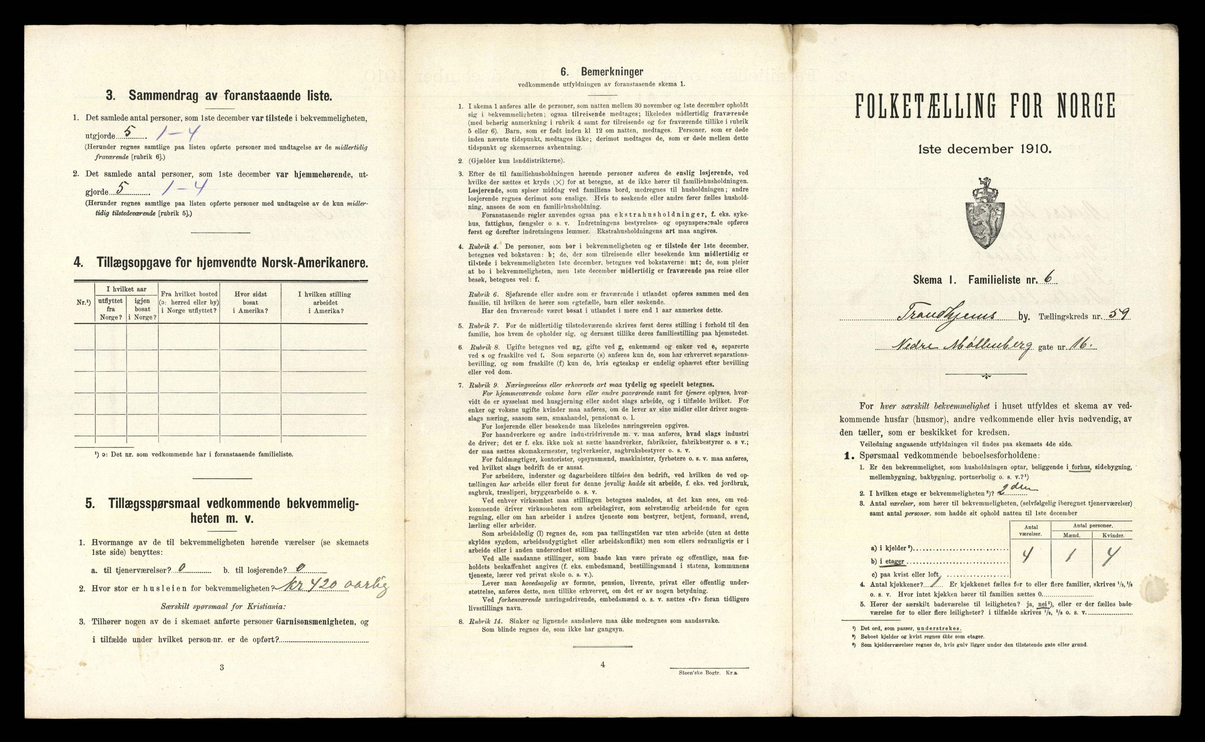 RA, 1910 census for Trondheim, 1910, p. 15701