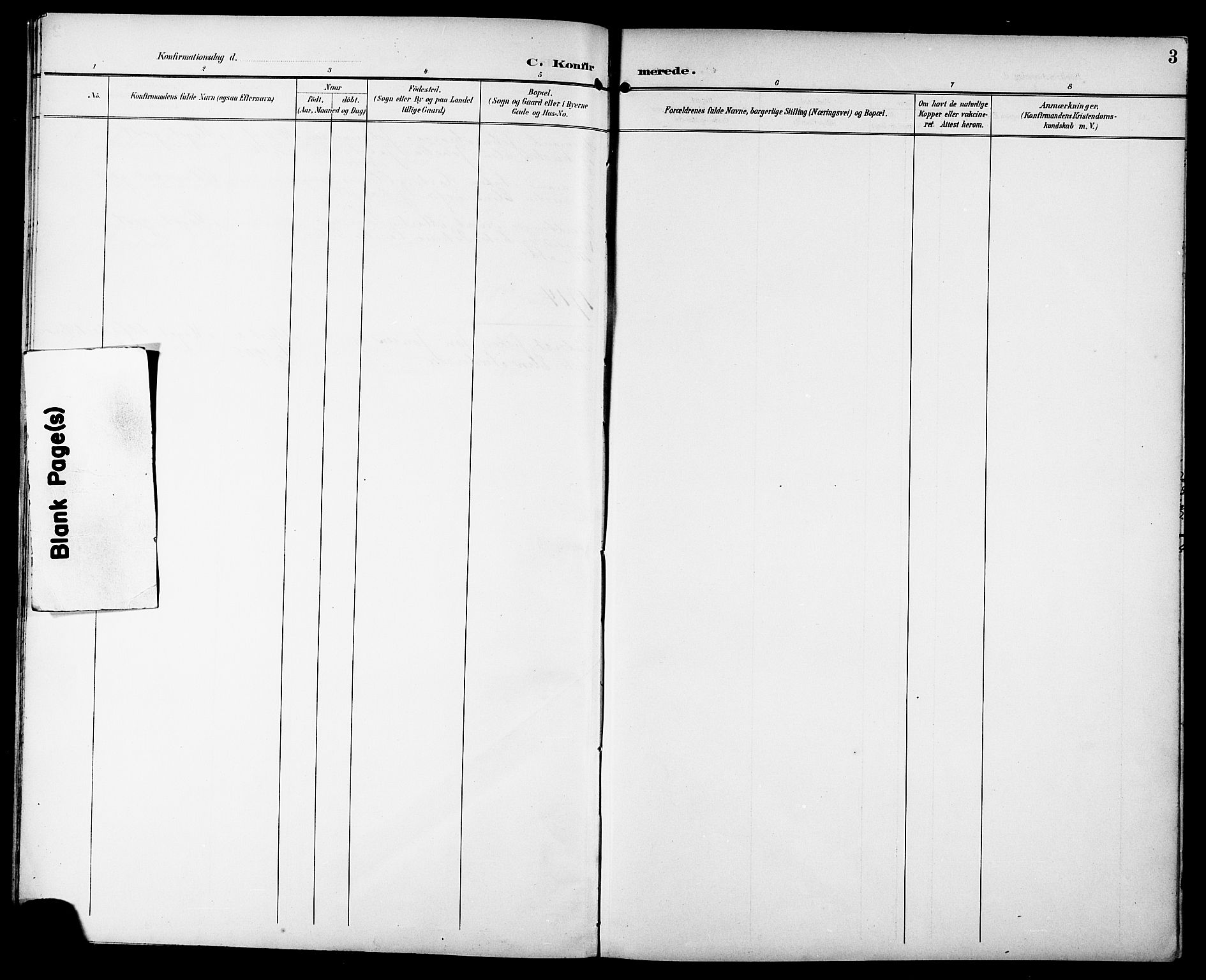 Ministerialprotokoller, klokkerbøker og fødselsregistre - Sør-Trøndelag, SAT/A-1456/629/L0486: Parish register (official) no. 629A02, 1894-1919, p. 3