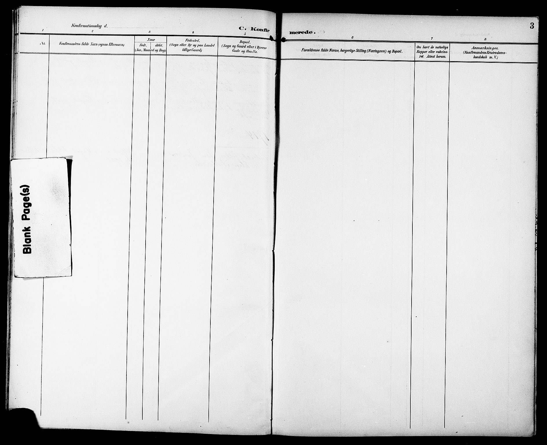 Ministerialprotokoller, klokkerbøker og fødselsregistre - Sør-Trøndelag, AV/SAT-A-1456/629/L0486: Parish register (official) no. 629A02, 1894-1919, p. 3