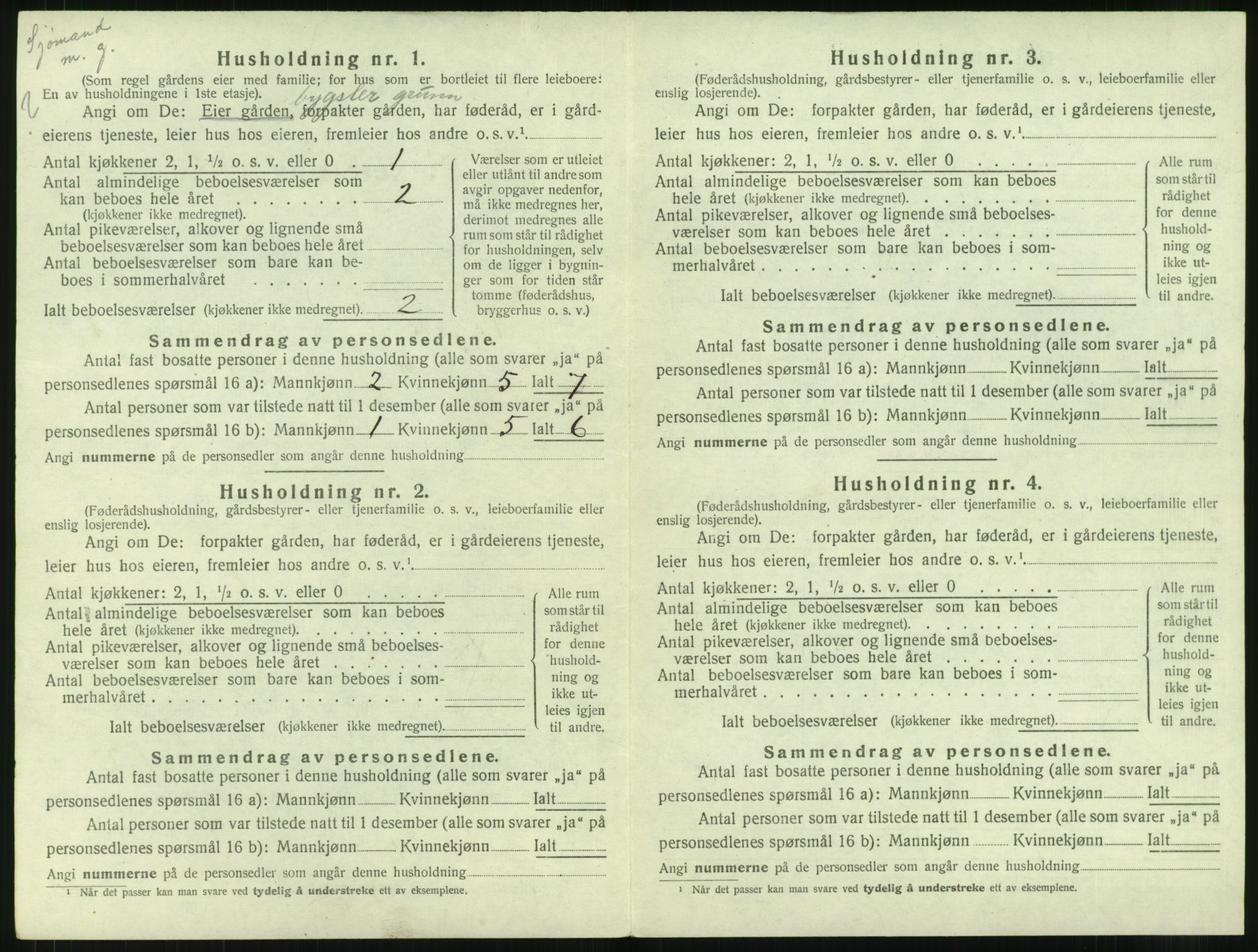 SAT, 1920 census for Vigra, 1920, p. 27