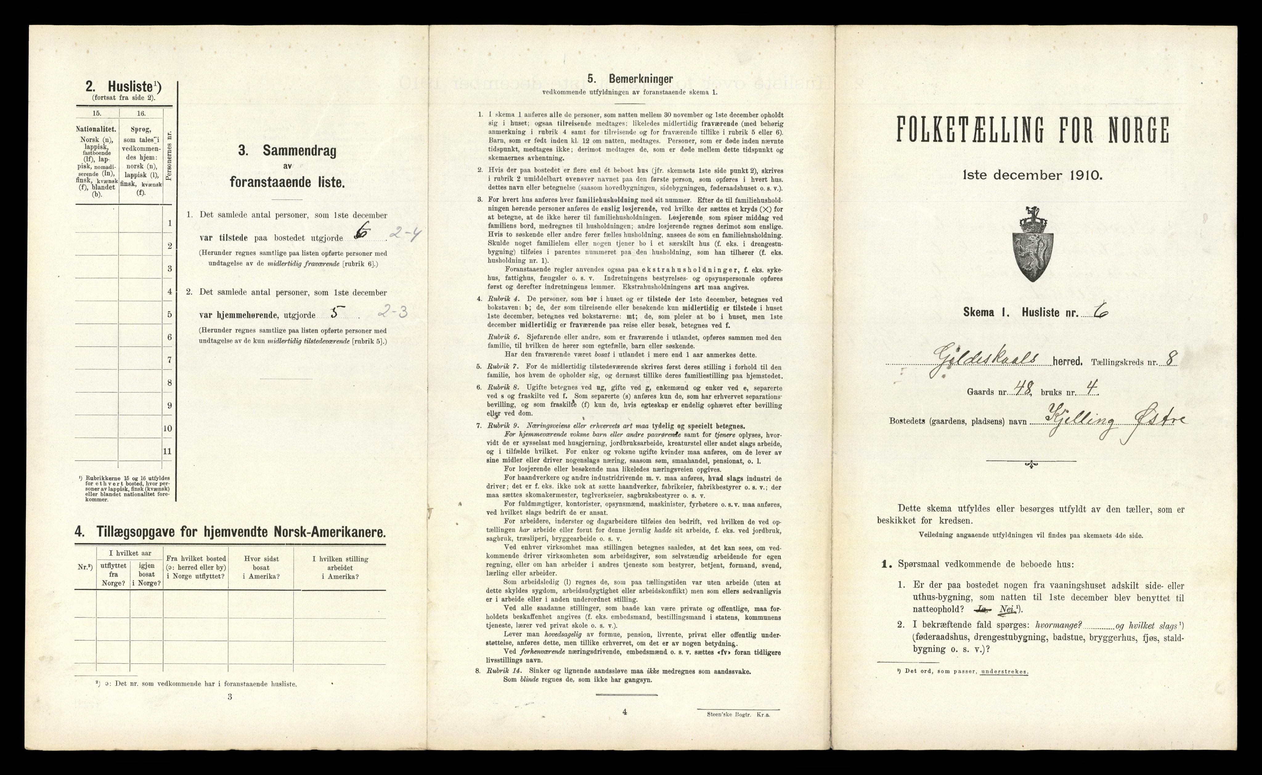RA, 1910 census for Gildeskål, 1910, p. 807