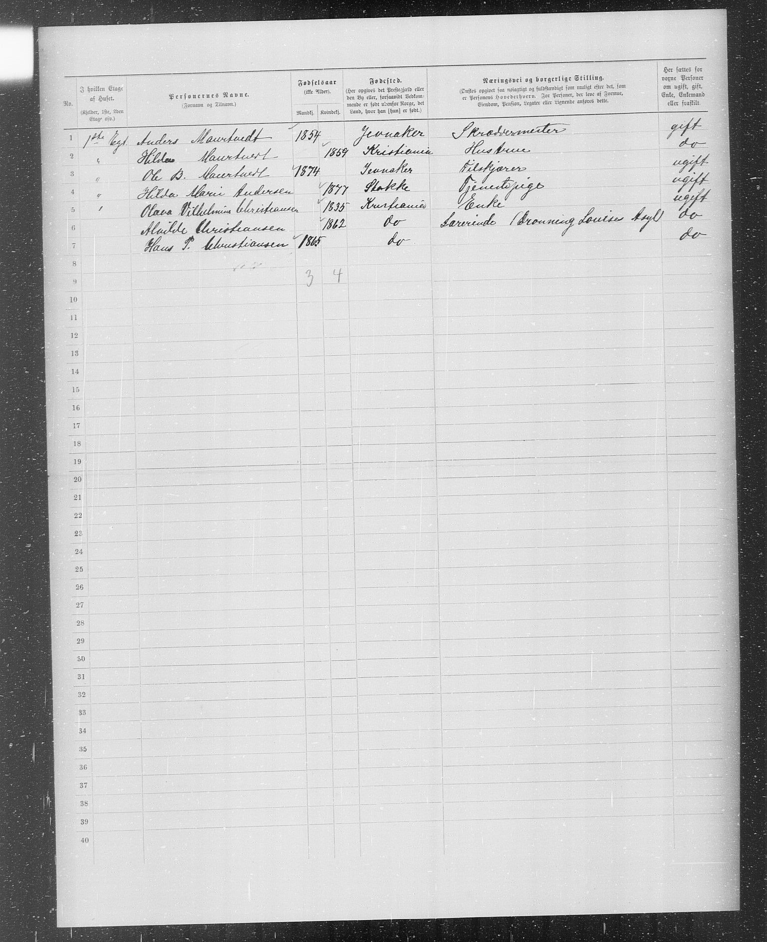 OBA, Municipal Census 1899 for Kristiania, 1899, p. 633