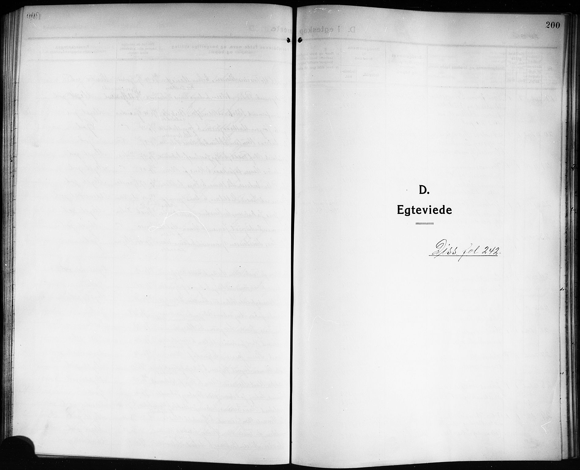 Solum kirkebøker, SAKO/A-306/G/Ga/L0009: Parish register (copy) no. I 9, 1909-1922, p. 200