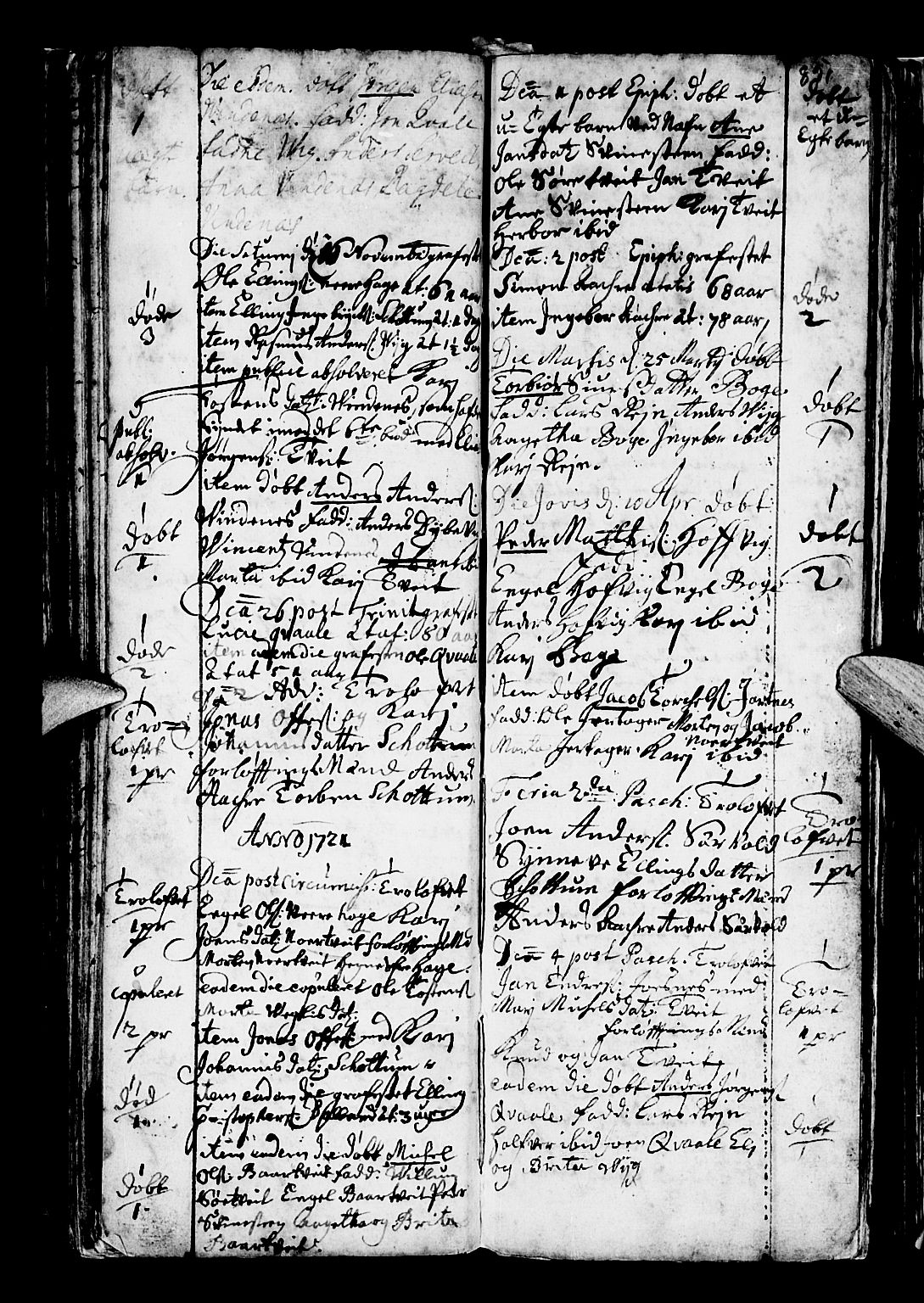 Os sokneprestembete, AV/SAB-A-99929: Parish register (official) no. A 5, 1669-1760, p. 85