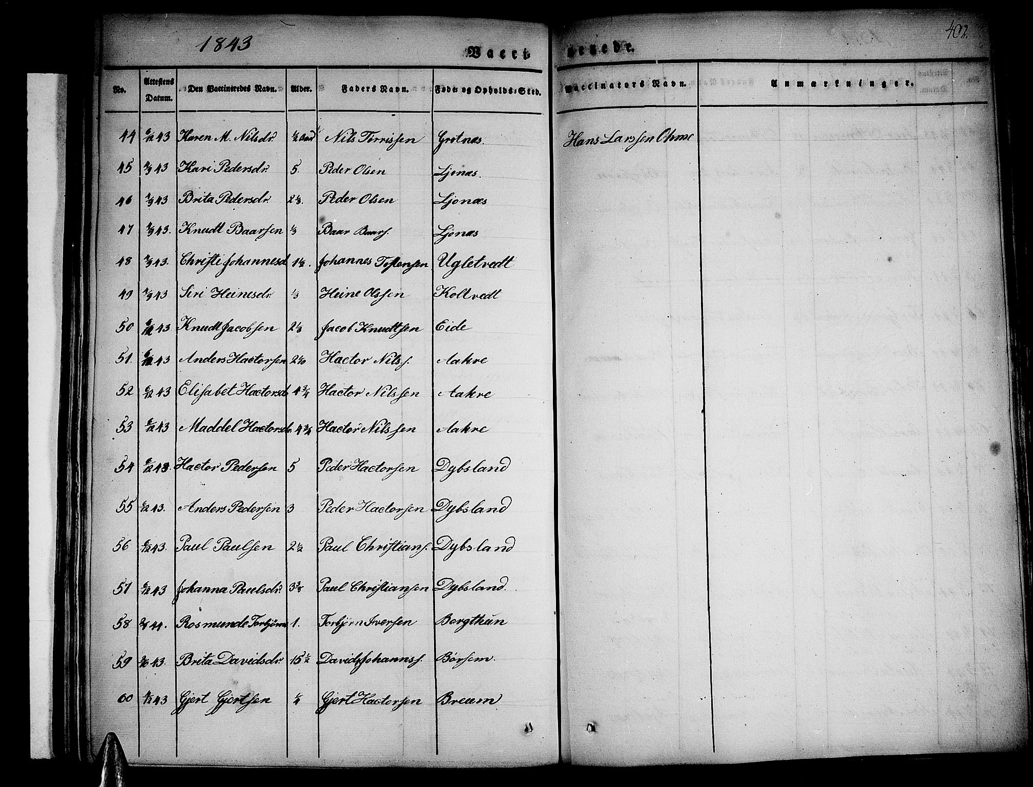 Strandebarm sokneprestembete, AV/SAB-A-78401/H/Haa: Parish register (official) no. A 6, 1826-1843, p. 402