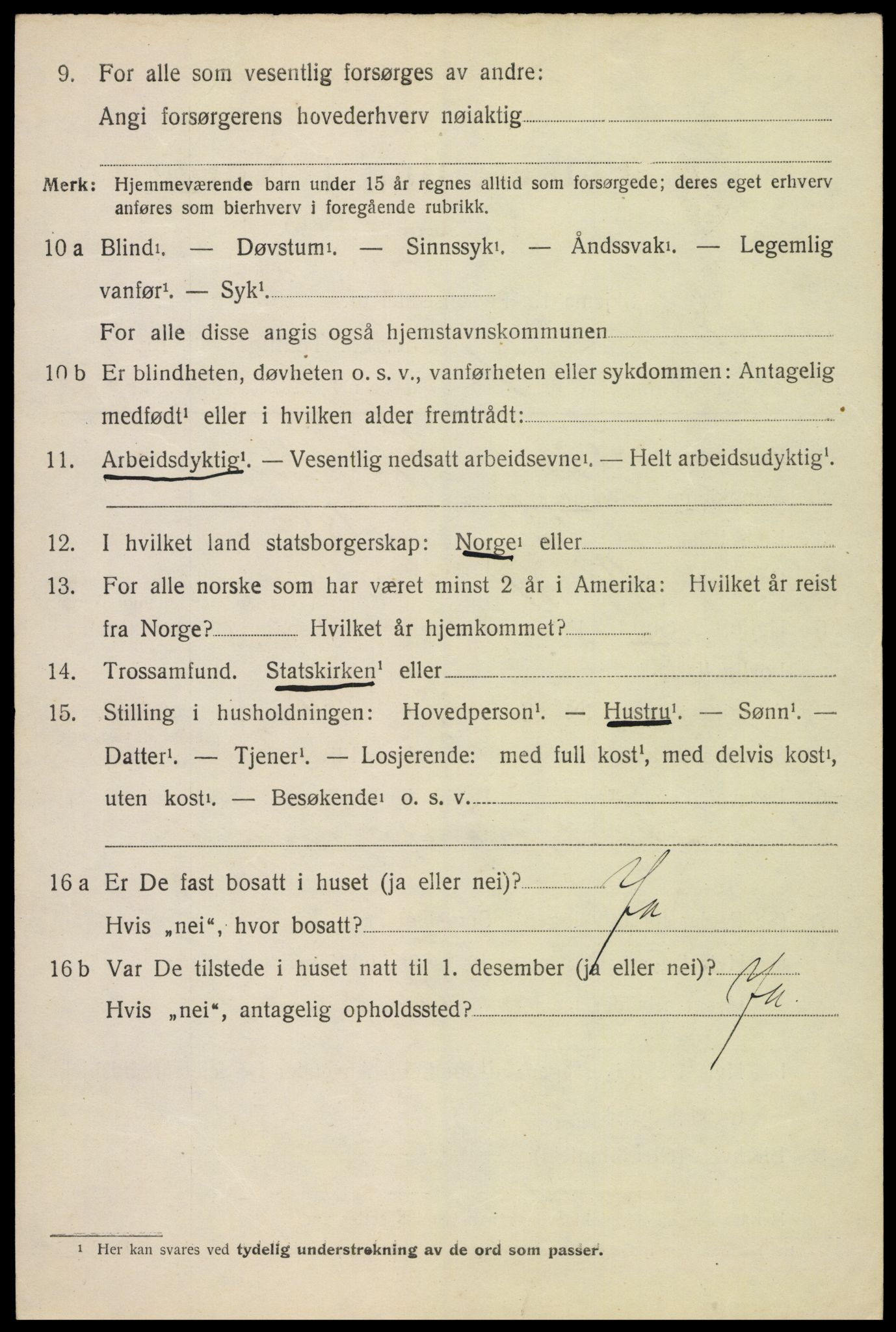 SAH, 1920 census for Vang (Hedmark), 1920, p. 2786