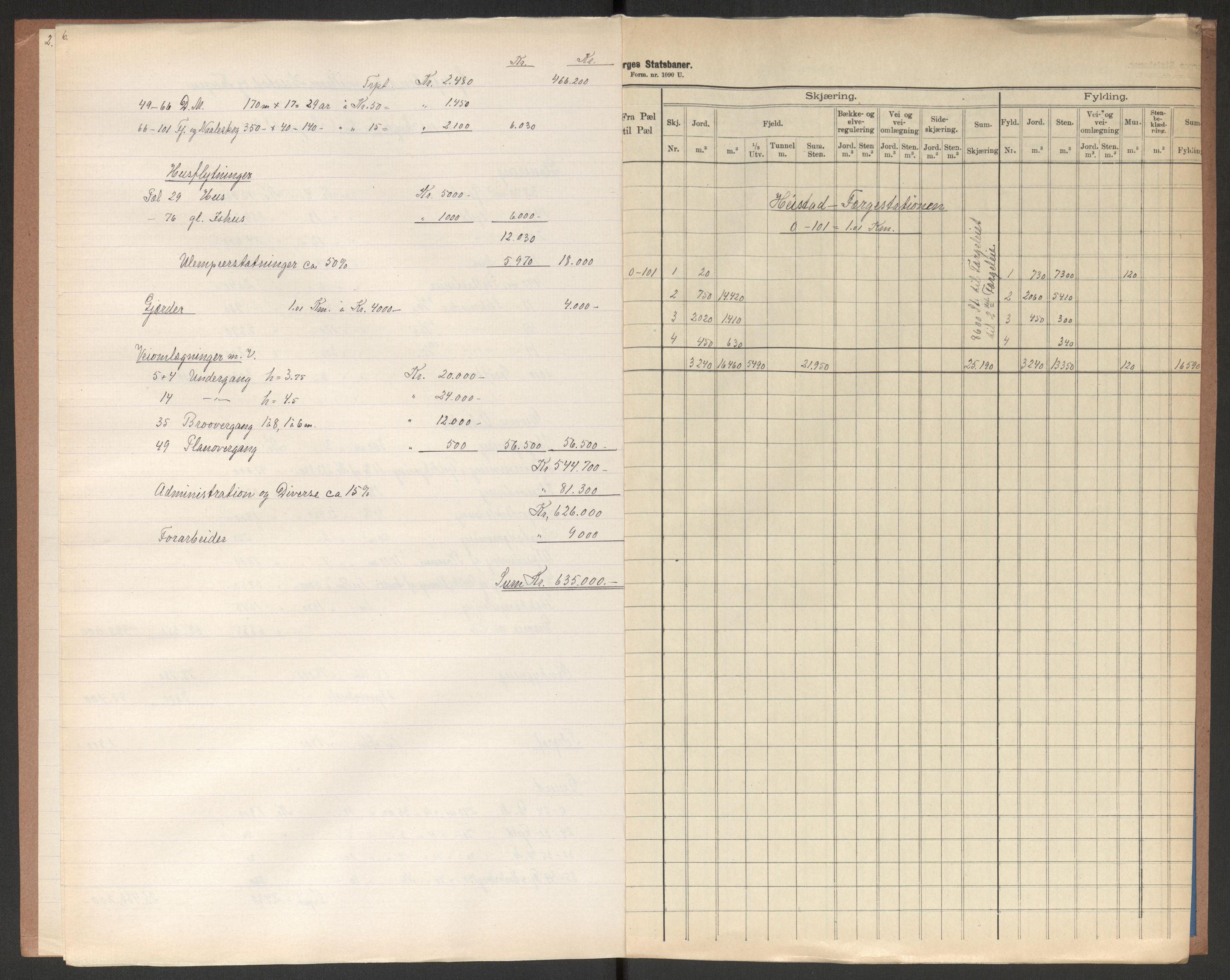 Norges Statsbaner, Baneavdelingen B, AV/RA-S-1619/1/F/Fa/L0042: NORGE-JYLLAND, 1920, p. 23