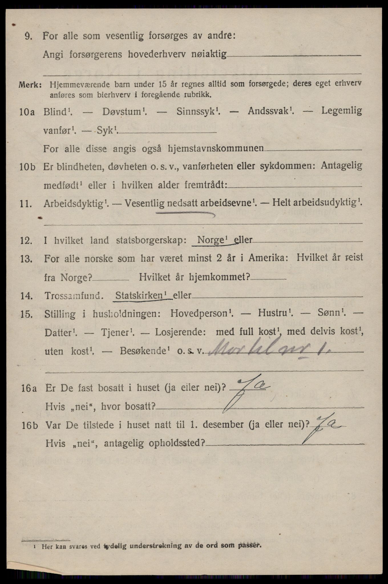 SAST, 1920 census for Skudenes, 1920, p. 1393