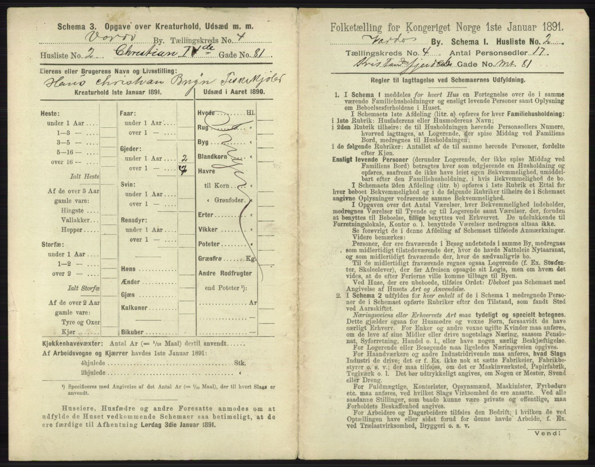 RA, 1891 census for 2002 Vardø, 1891, p. 1857