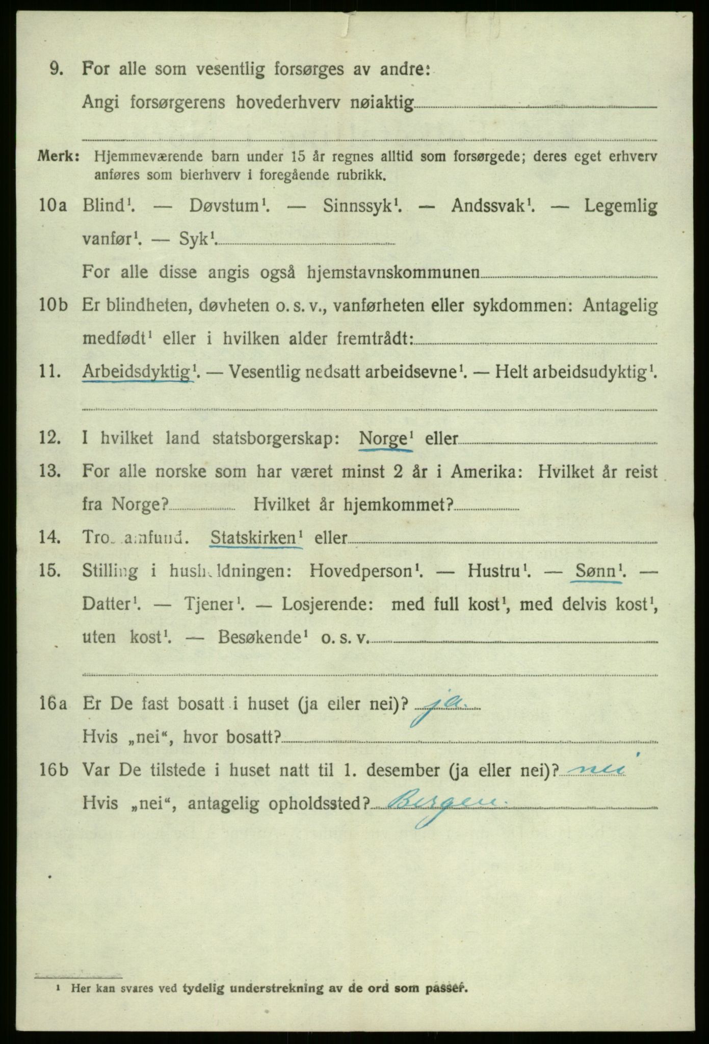 SAB, 1920 census for Fjaler, 1920, p. 4946