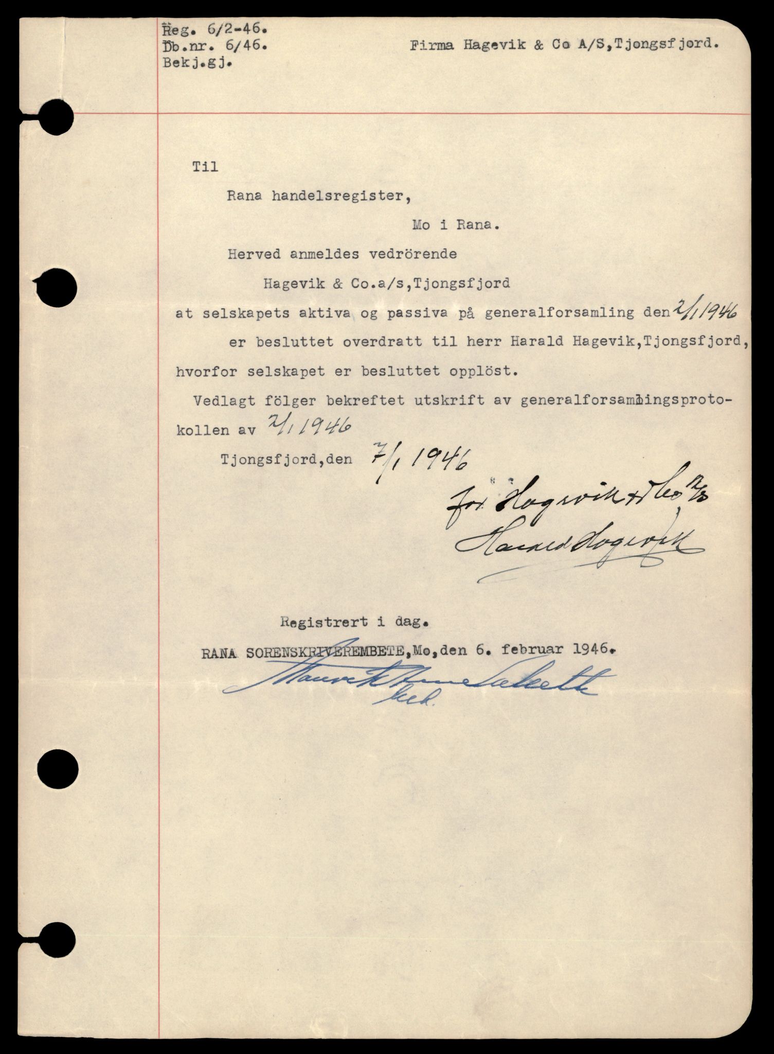 Salten sorenskriveri, AV/SAT-A-4578/4/J/Jd/Jda/L0009: Bilag. Enkeltmannsforetak, personlig firma og andelslag H, 1920-1989, p. 7