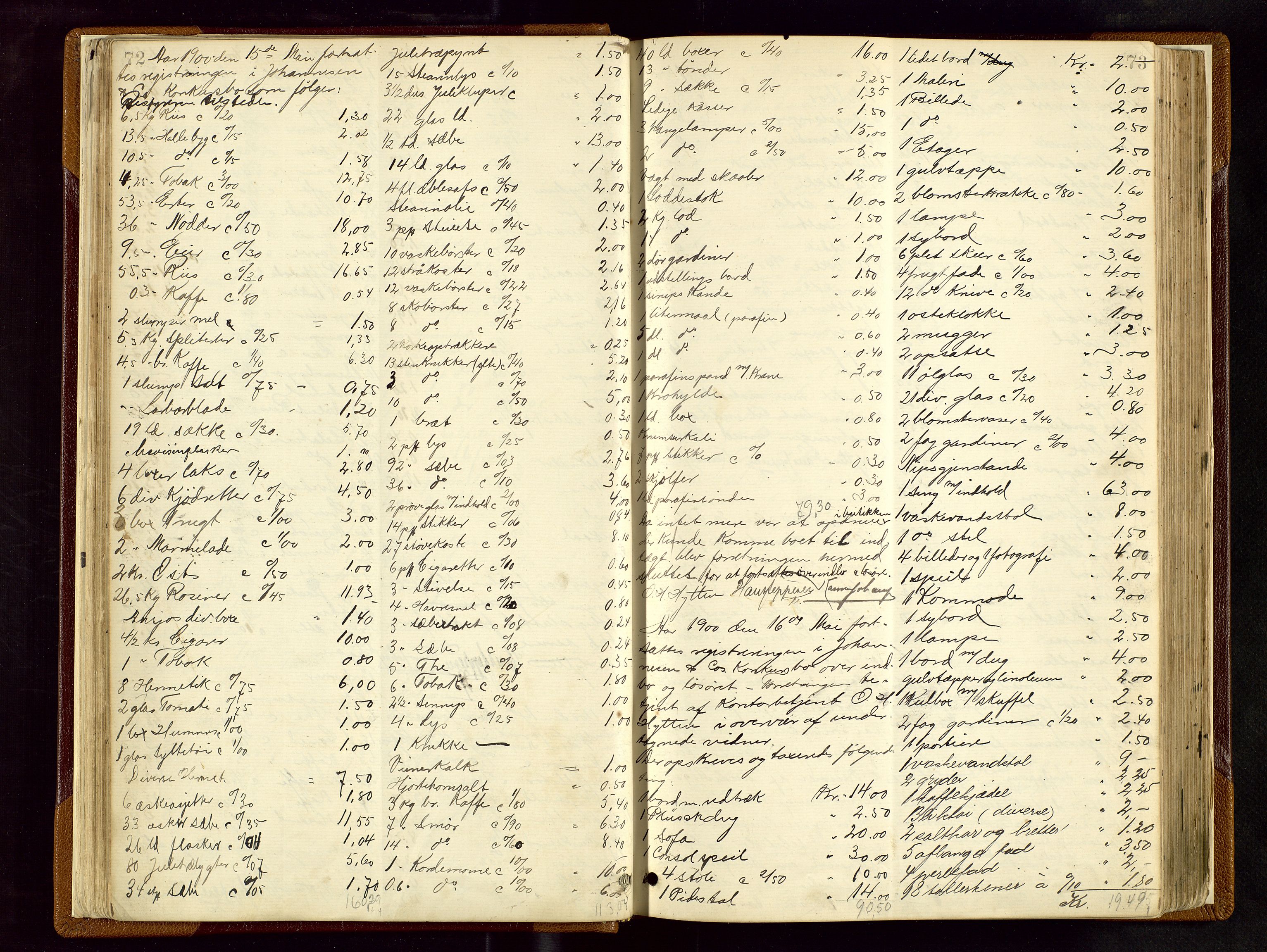 Haugesund tingrett, AV/SAST-A-101415/01/IV/IVB/L0003: Skifteregistreringsprotokoll, med register, 1898-1914, p. 72-73