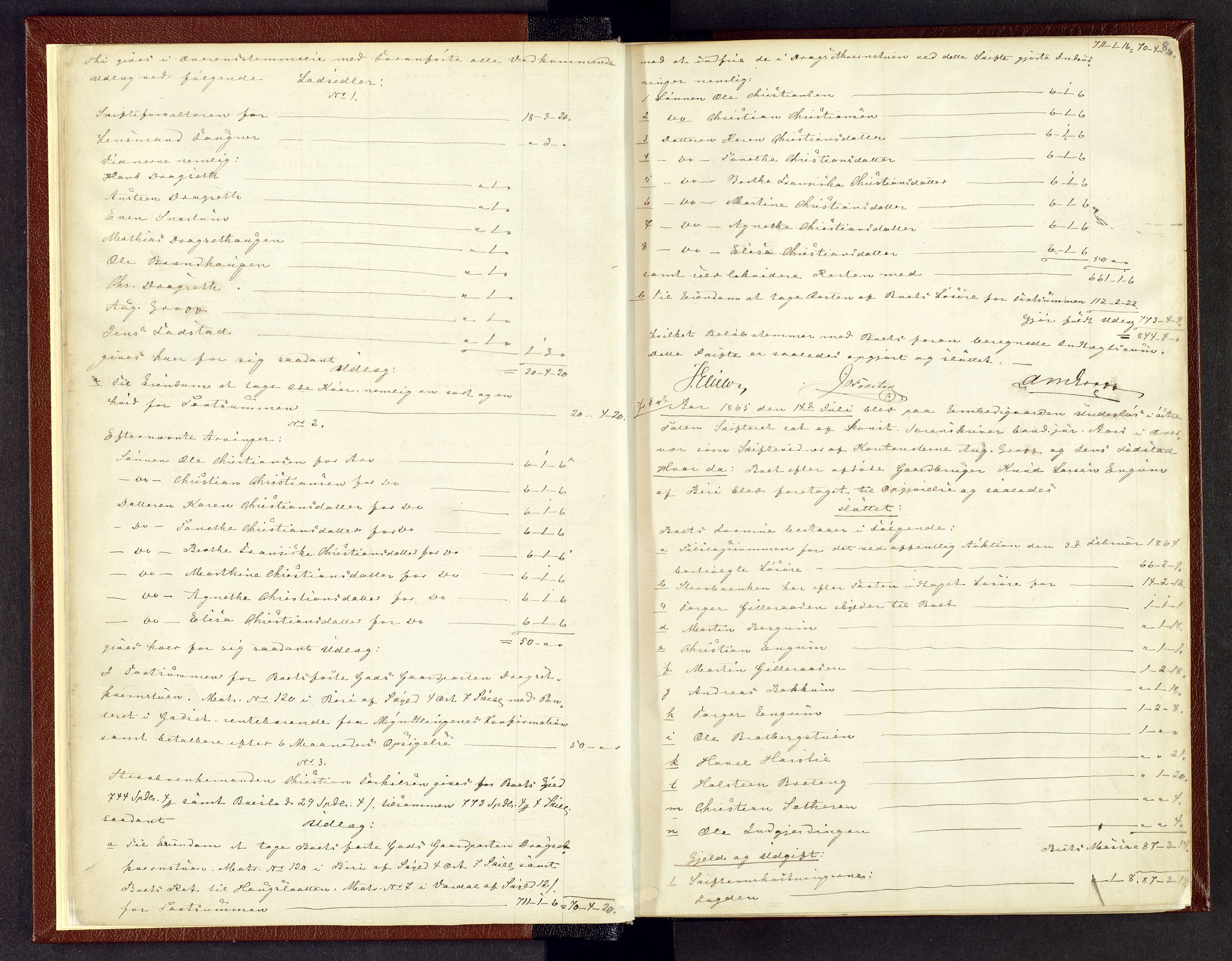 Toten tingrett, AV/SAH-TING-006/J/Jb/L0006: Skiftebehandlingsprotokoll - Biri, 1864-1903, p. 7b-8a