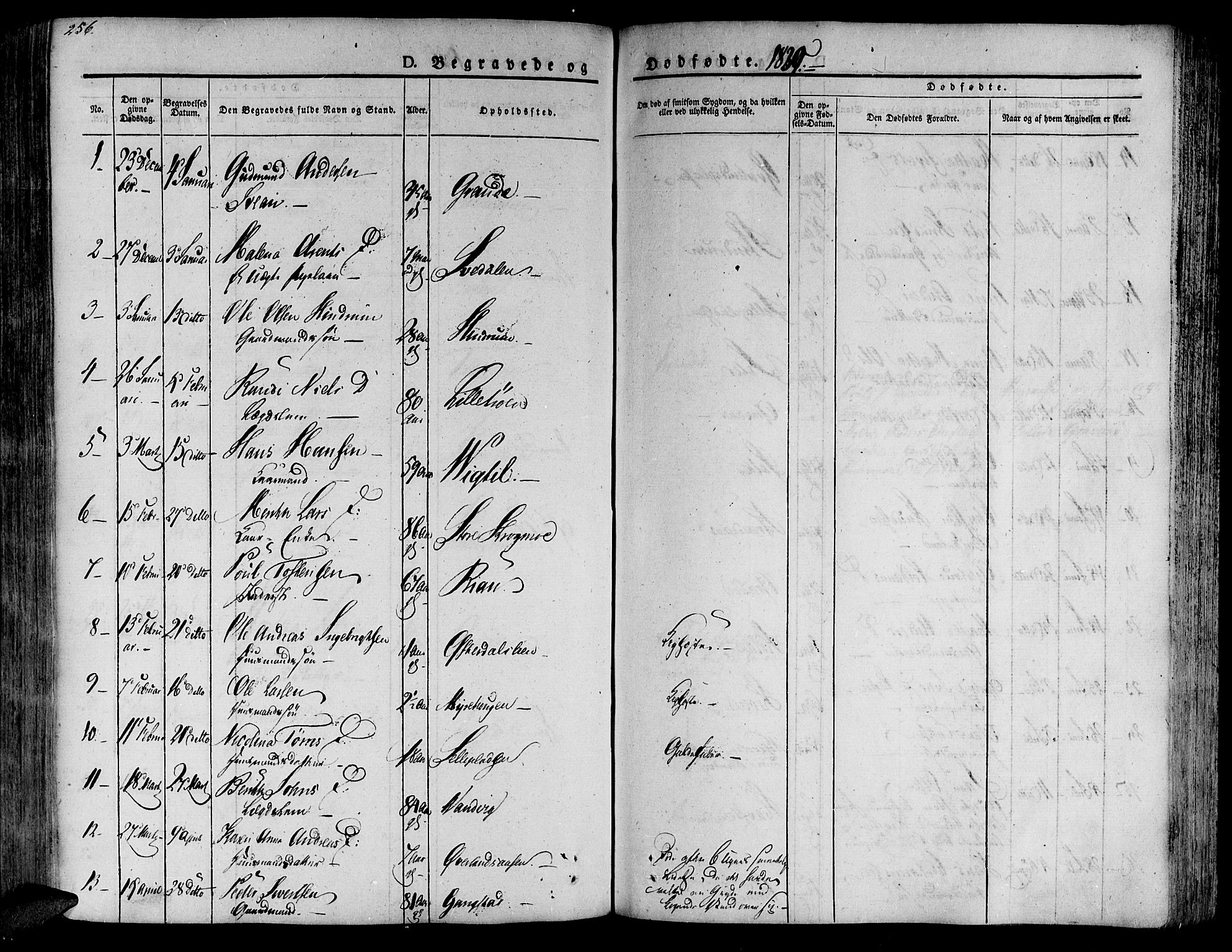 Ministerialprotokoller, klokkerbøker og fødselsregistre - Nord-Trøndelag, SAT/A-1458/701/L0006: Parish register (official) no. 701A06, 1825-1841, p. 256