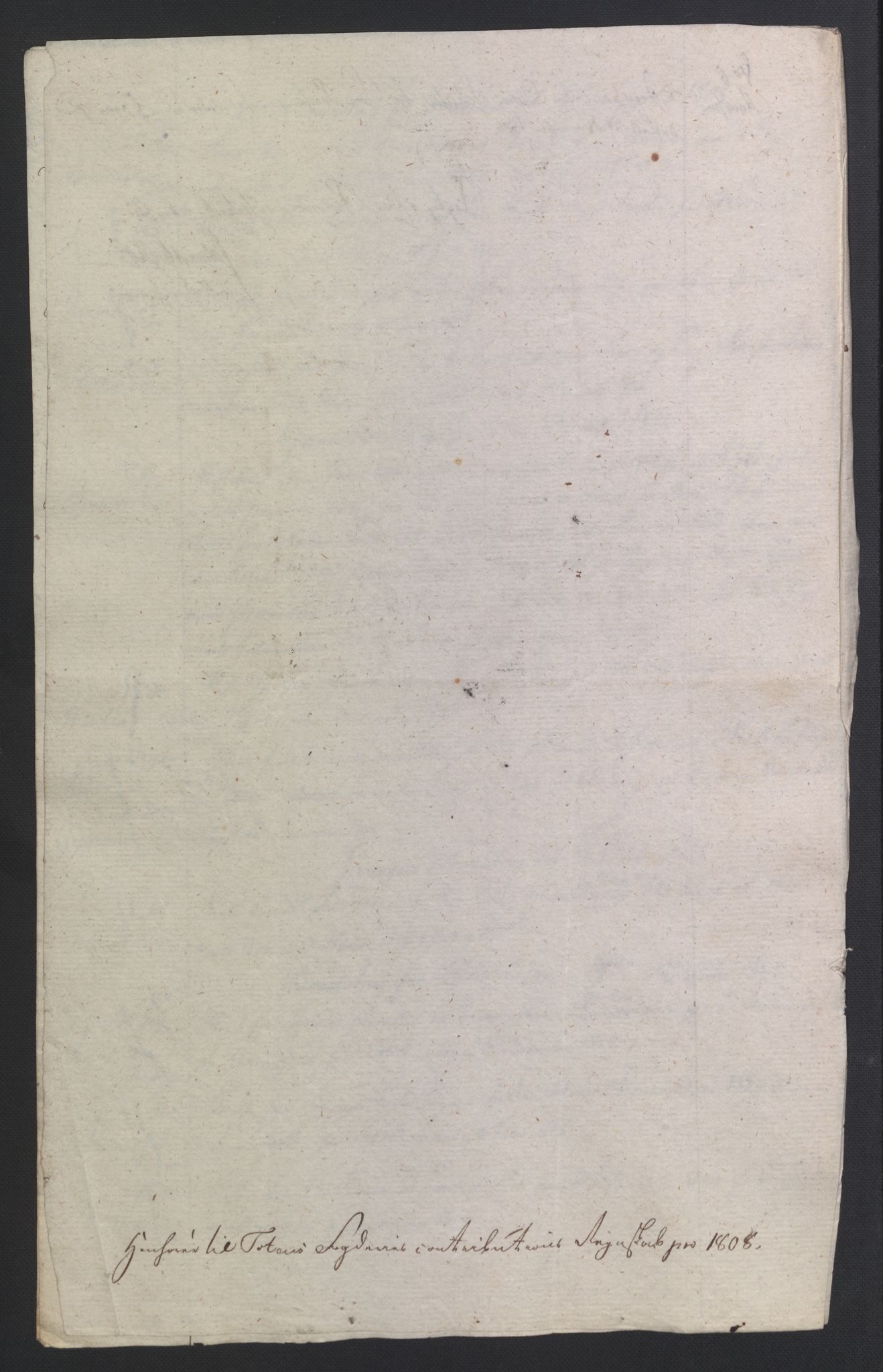 Rentekammeret inntil 1814, Reviderte regnskaper, Fogderegnskap, AV/RA-EA-4092/R19/L1396: Fogderegnskap Toten, Hadeland og Vardal, 1808, p. 429