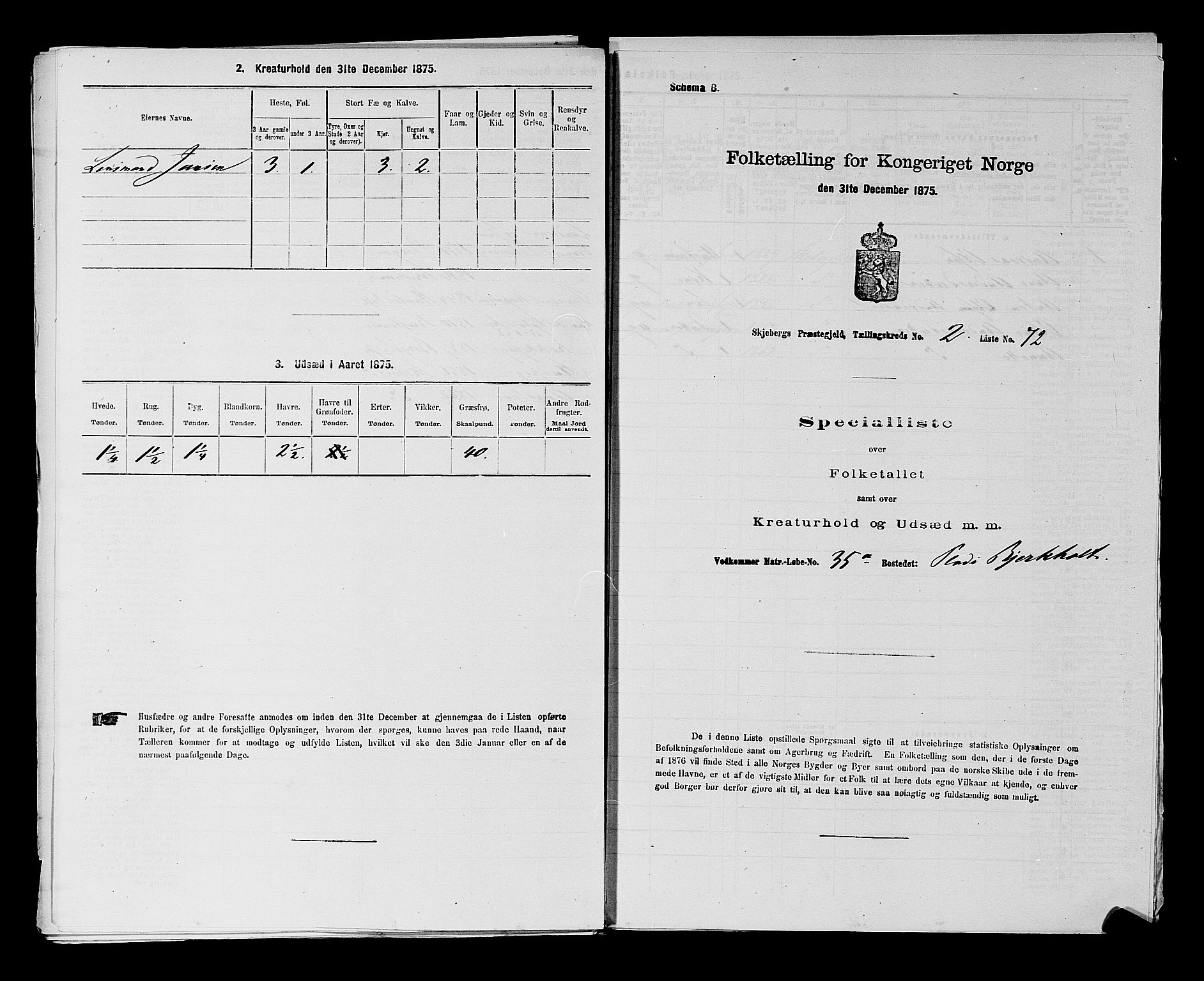 RA, 1875 census for 0115P Skjeberg, 1875, p. 370