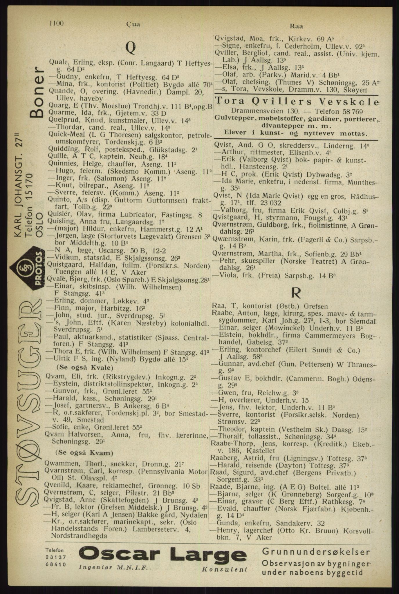 Kristiania/Oslo adressebok, PUBL/-, 1933, p. 1100