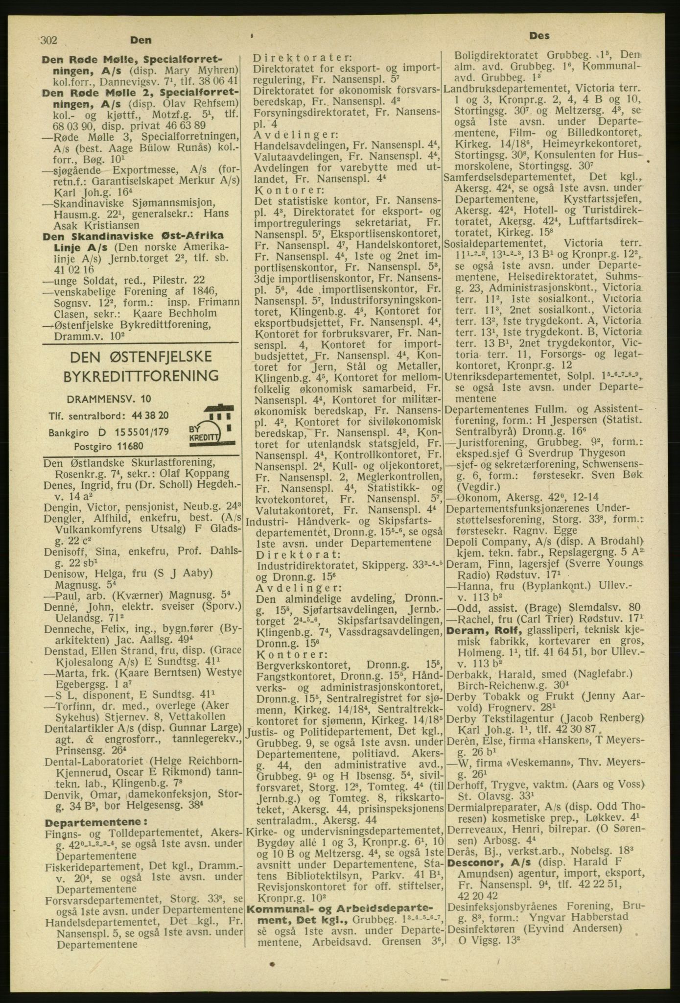 Kristiania/Oslo adressebok, PUBL/-, 1953, p. 302