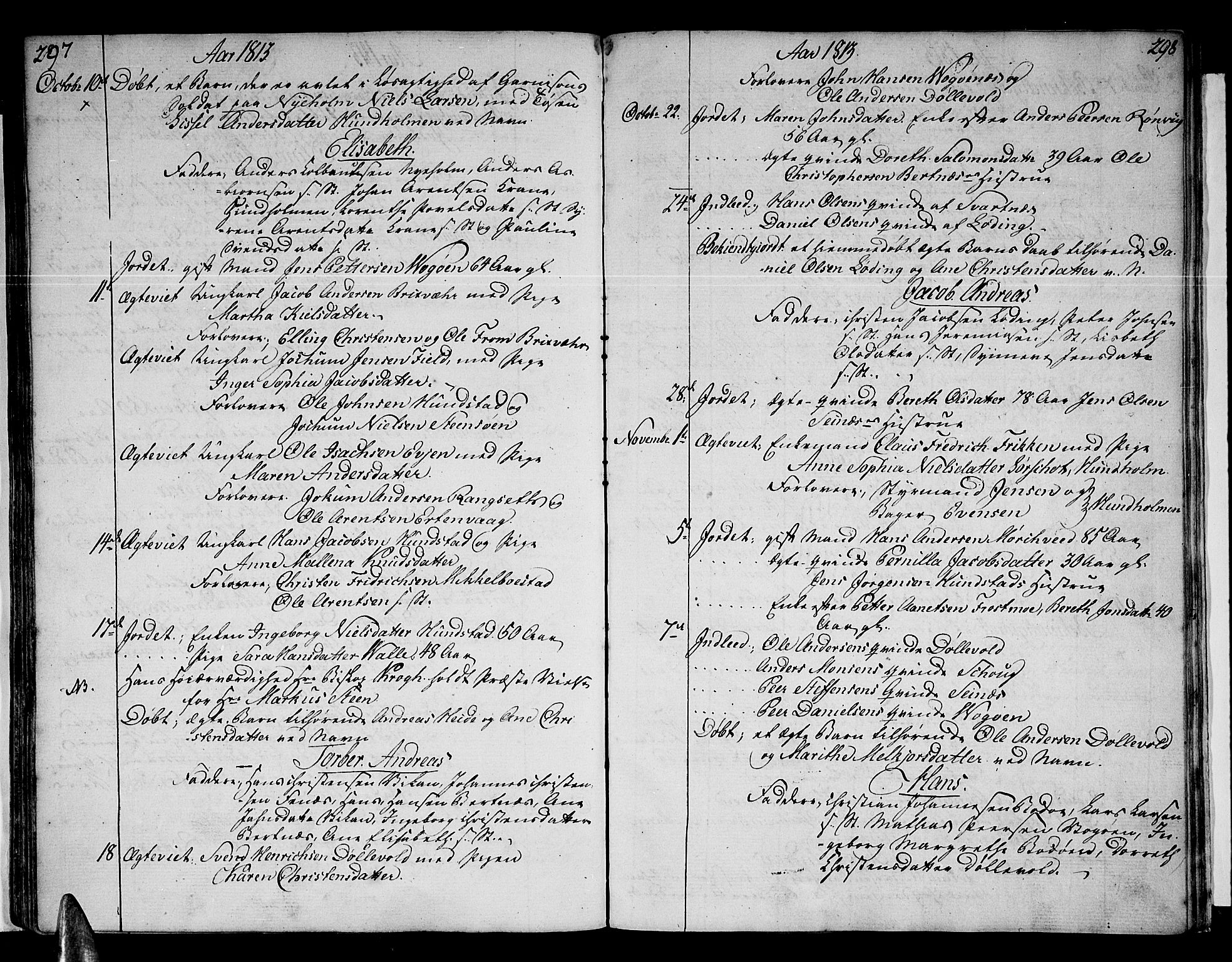 Ministerialprotokoller, klokkerbøker og fødselsregistre - Nordland, SAT/A-1459/801/L0004: Parish register (official) no. 801A04, 1796-1817, p. 297-298