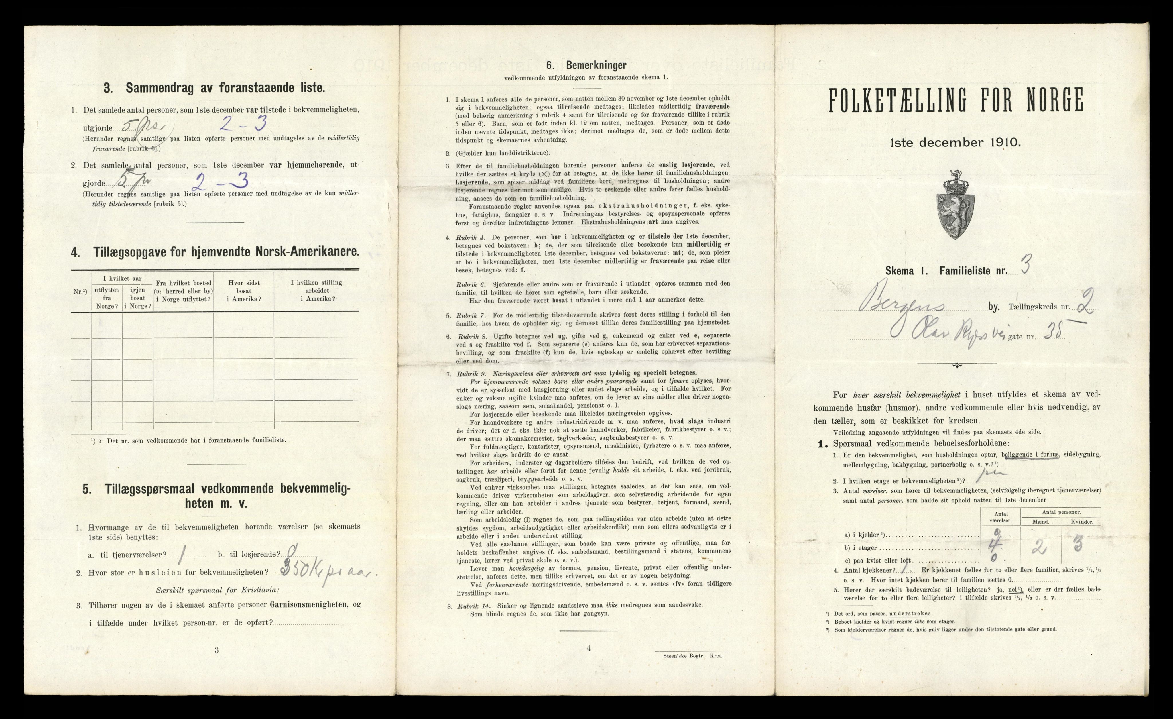 RA, 1910 census for Bergen, 1910, p. 737