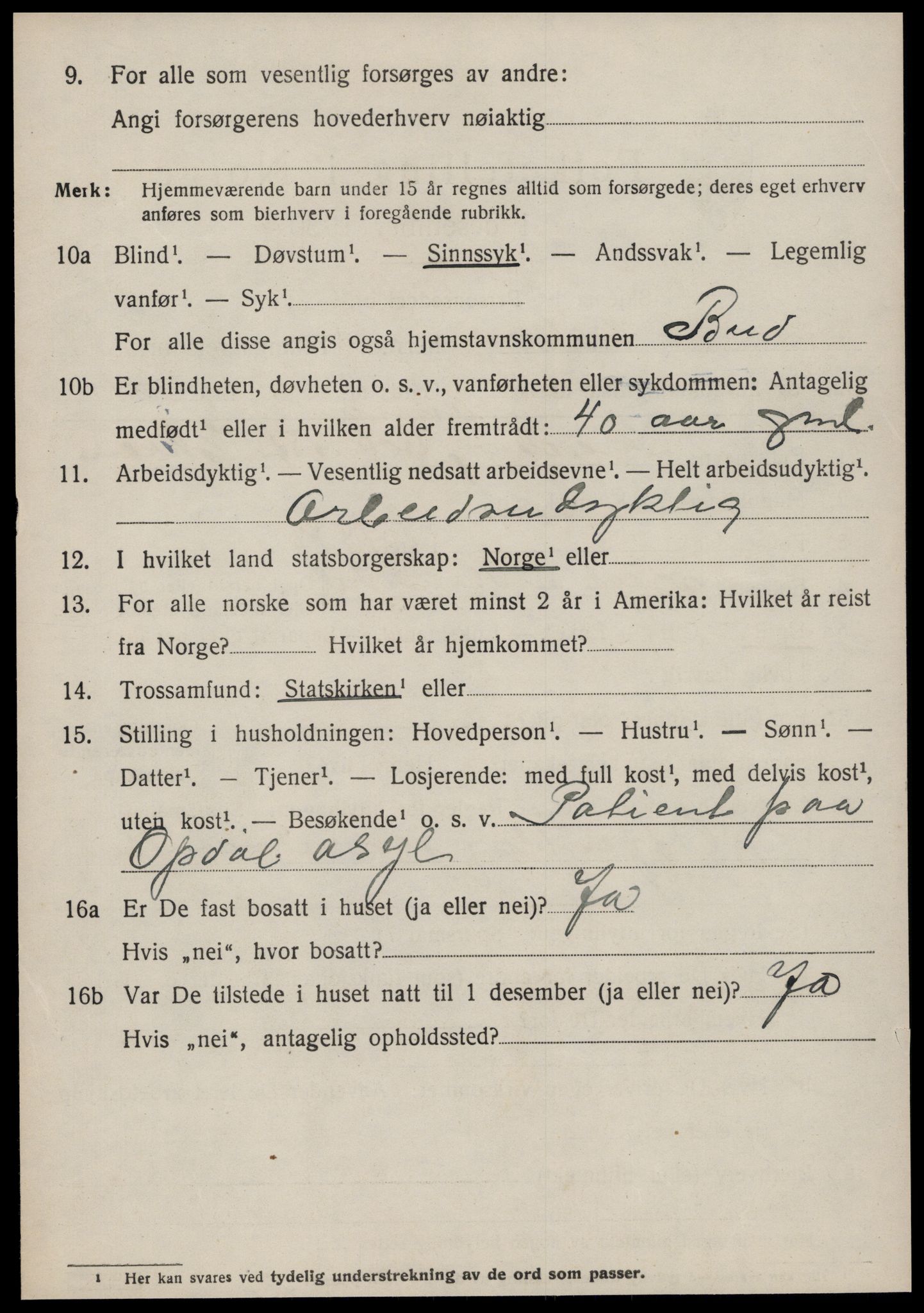 SAT, 1920 census for Bolsøy, 1920, p. 7528