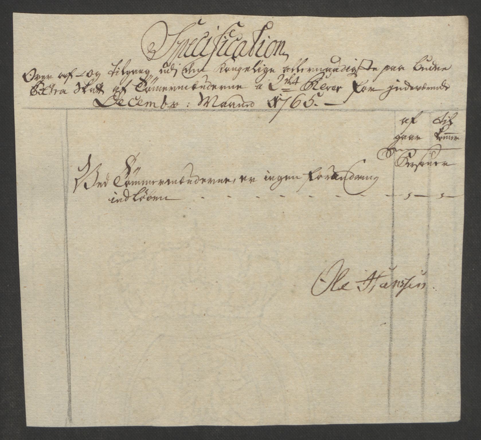 Rentekammeret inntil 1814, Reviderte regnskaper, Bergverksregnskaper, AV/RA-EA-3222/R/Rc/Rca/L0843: Ekstraskatt, 1762-1765, p. 1104