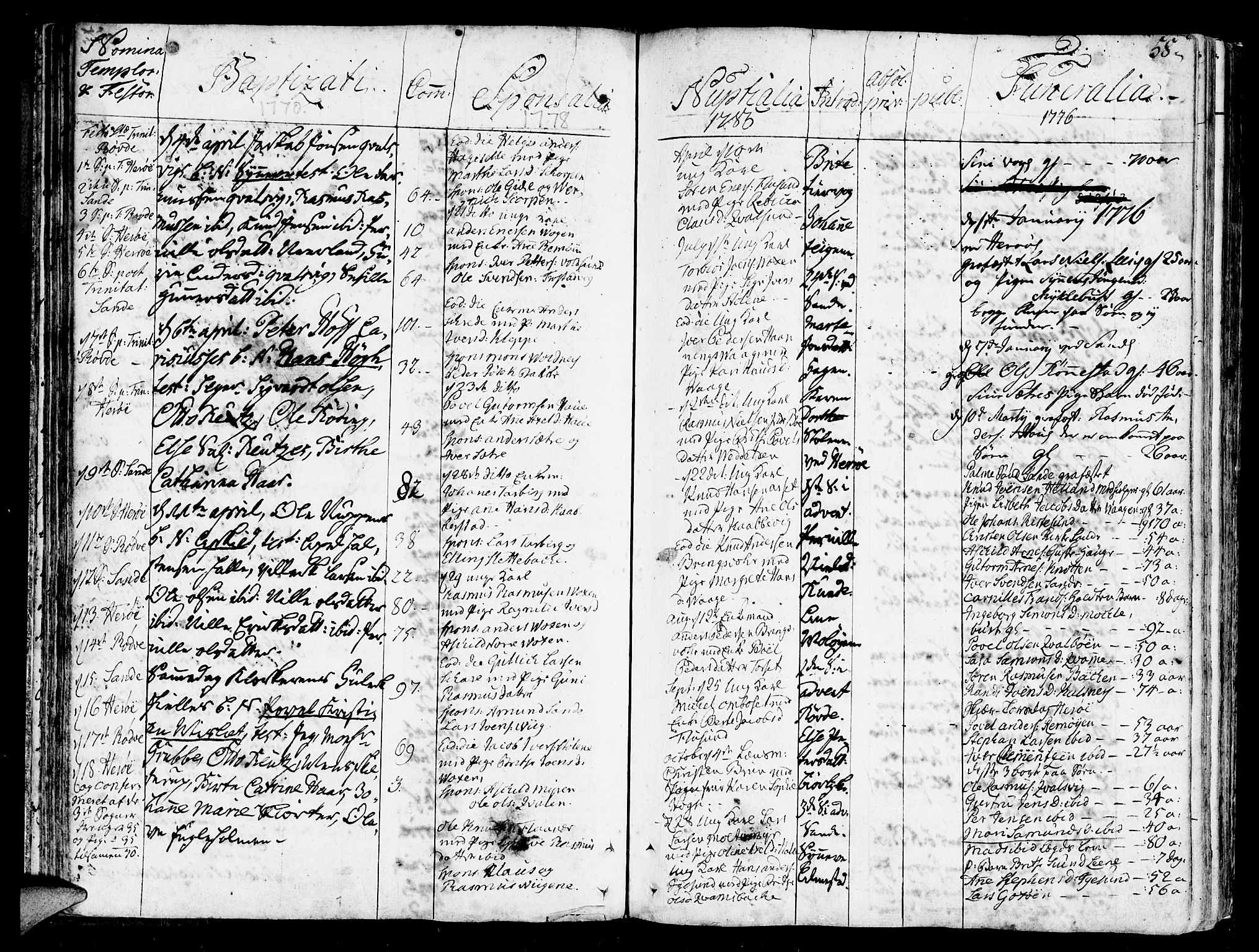 Ministerialprotokoller, klokkerbøker og fødselsregistre - Møre og Romsdal, SAT/A-1454/507/L0067: Parish register (official) no. 507A02, 1767-1788, p. 58