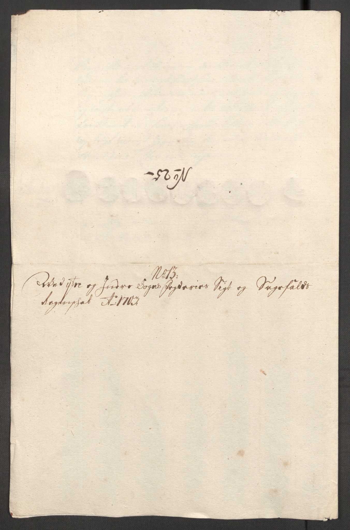 Rentekammeret inntil 1814, Reviderte regnskaper, Fogderegnskap, AV/RA-EA-4092/R52/L3313: Fogderegnskap Sogn, 1703-1704, p. 177