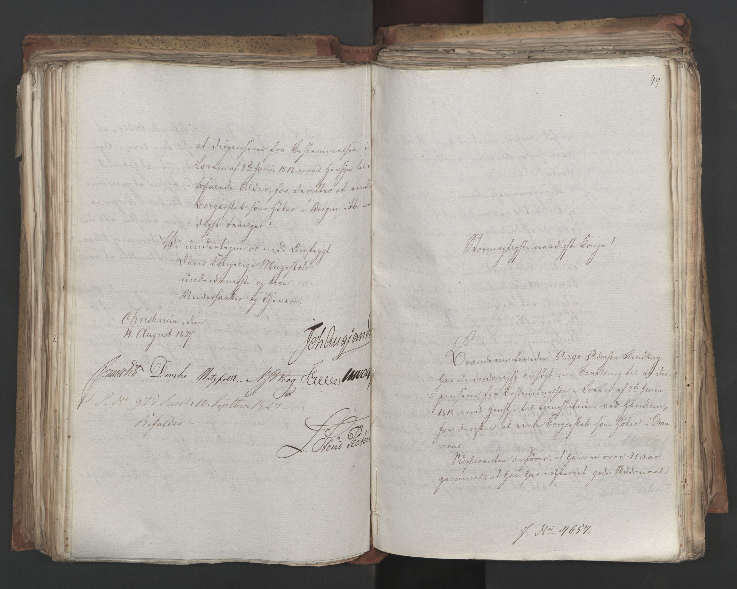 Statsrådsavdelingen i Stockholm, AV/RA-S-1003/D/Da/L0052: Regjeringsinnstillinger nr. 4566-4799, 1827, p. 242