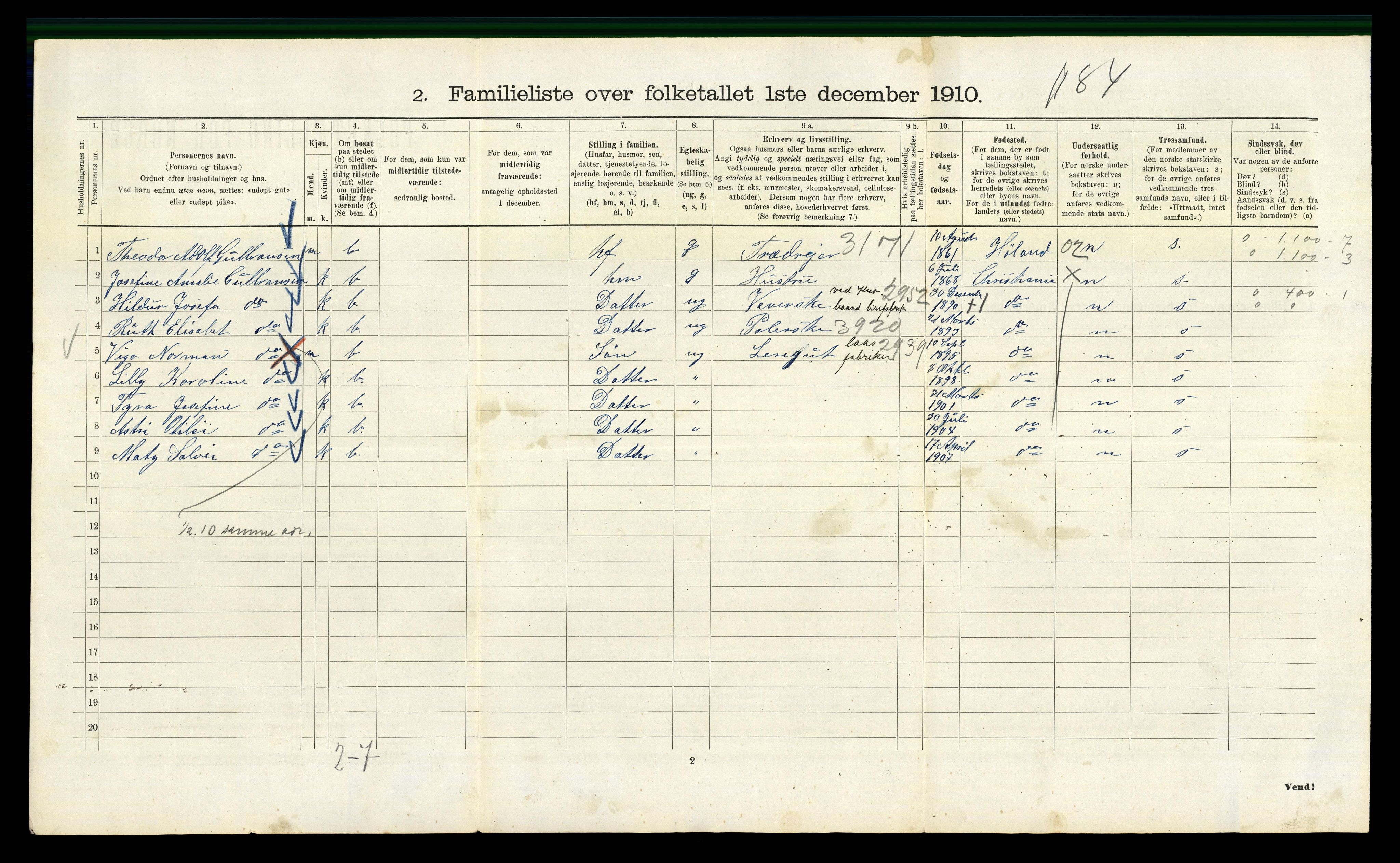 RA, 1910 census for Kristiania, 1910, p. 103428