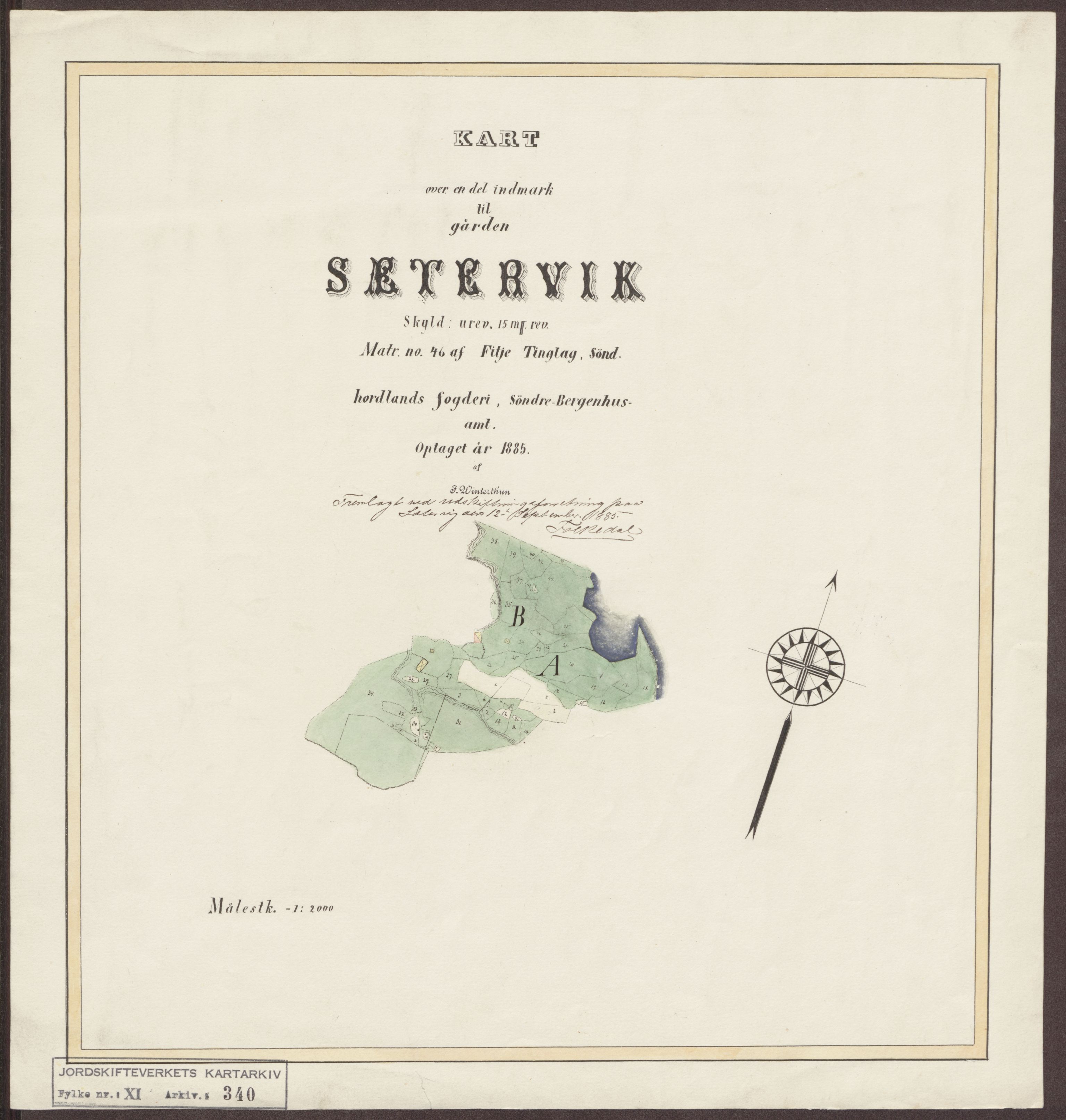Jordskifteverkets kartarkiv, RA/S-3929/T, 1859-1988, p. 443
