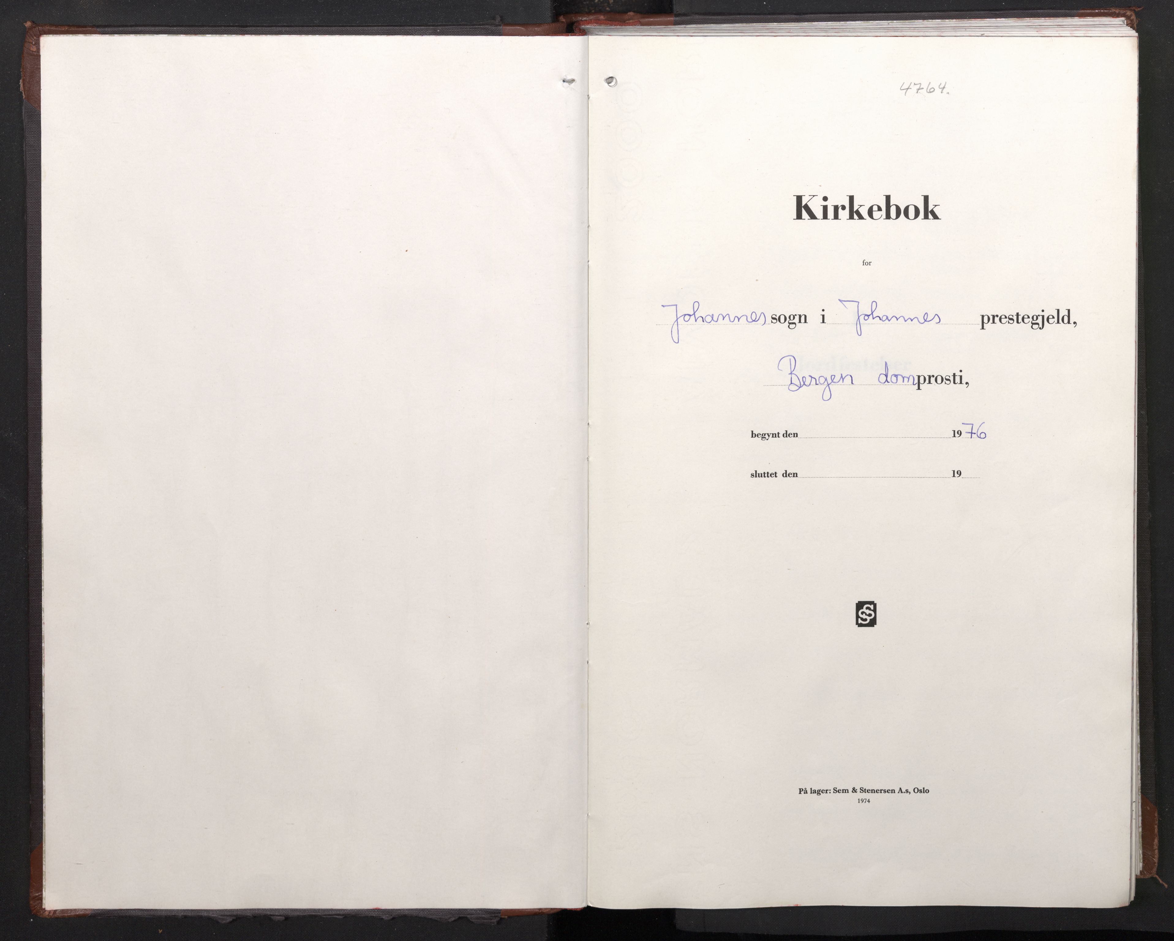 Johanneskirken sokneprestembete, SAB/A-76001/H/Haa/L0022: Parish register (official) no. E 4, 1976-2001