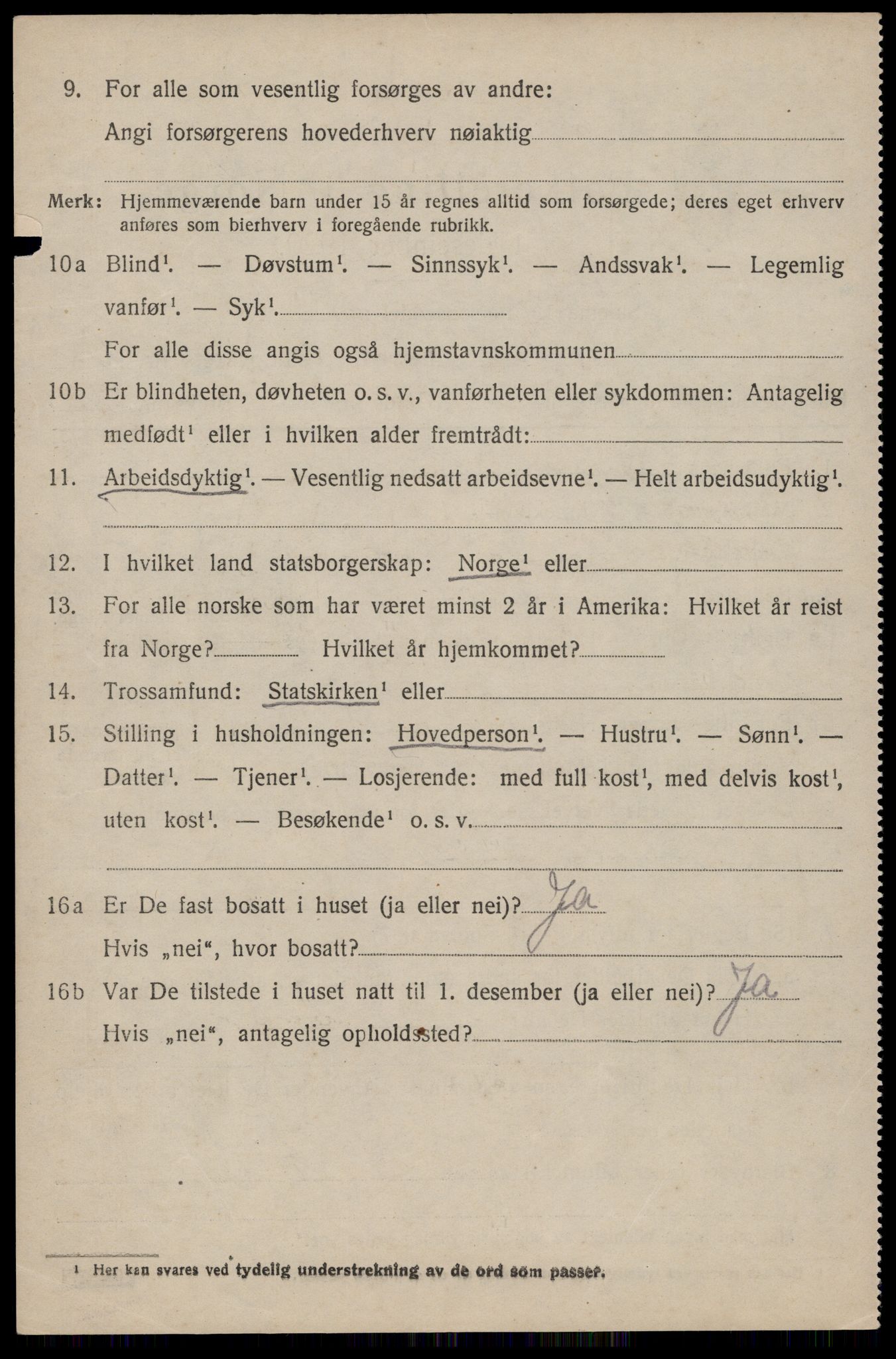 SAST, 1920 census for Hetland, 1920, p. 21642