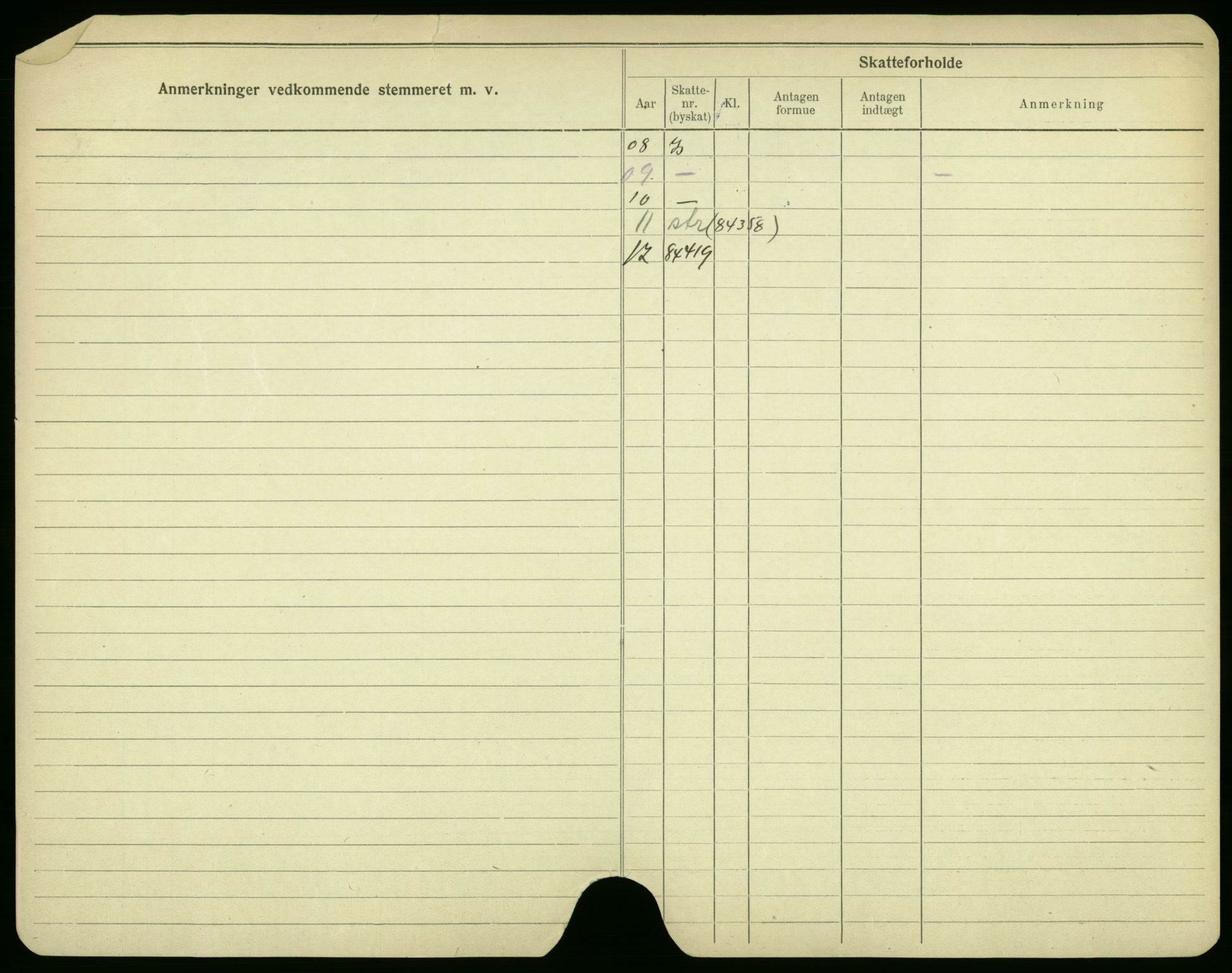 Oslo folkeregister, Registerkort, AV/SAO-A-11715/F/Fa/Fac/L0002: Menn, 1906-1914, p. 26b