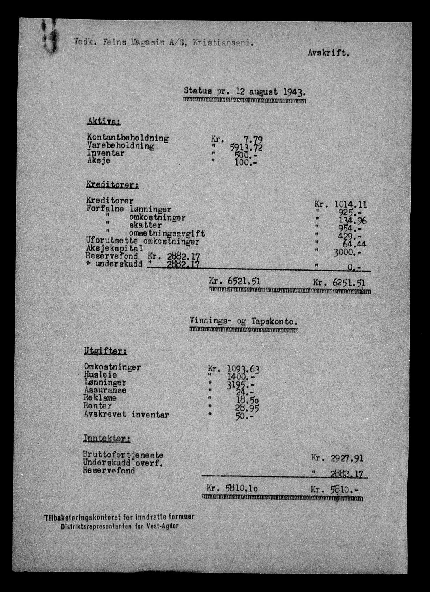 Justisdepartementet, Tilbakeføringskontoret for inndratte formuer, AV/RA-S-1564/H/Hc/Hcd/L0995: --, 1945-1947, p. 333