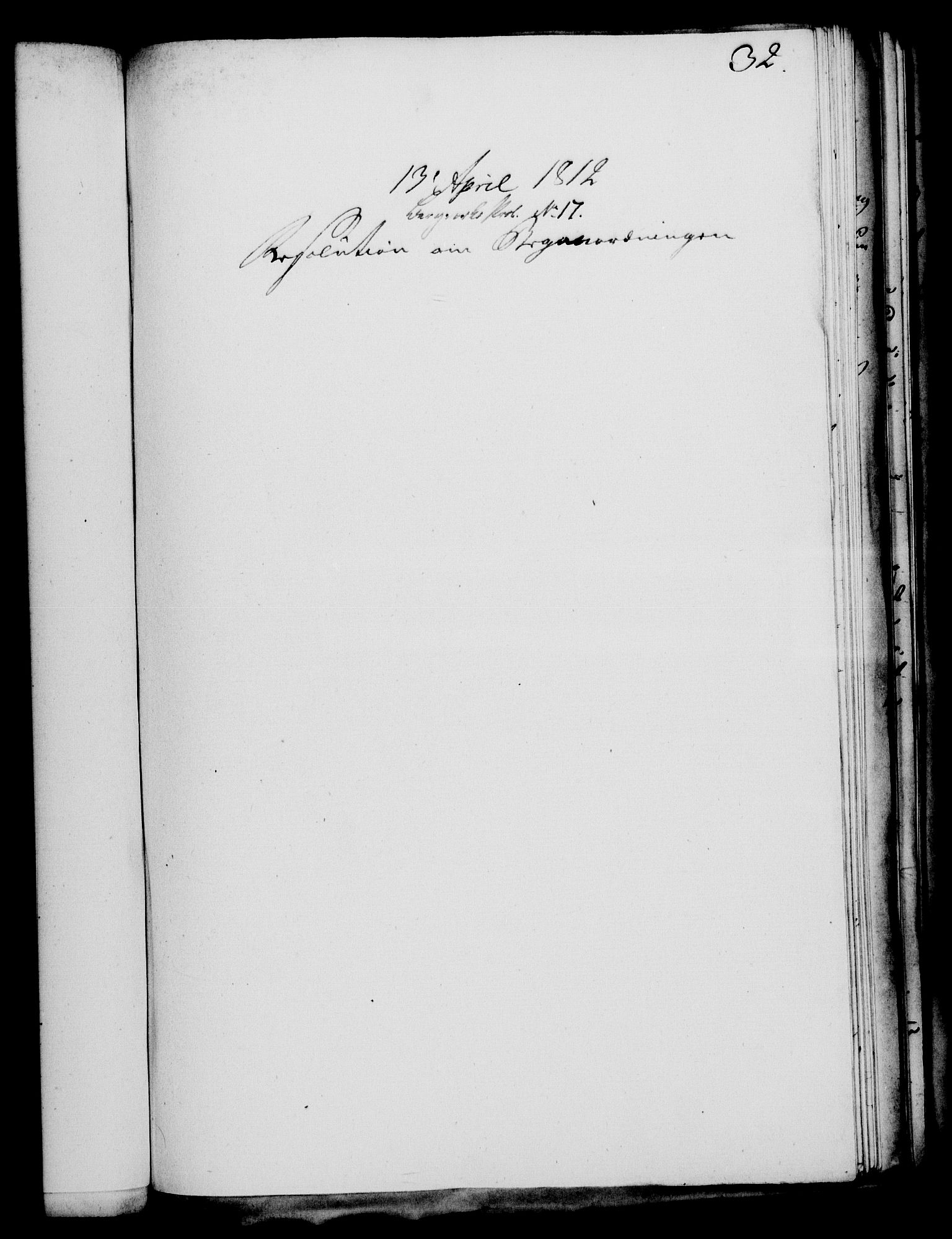 Rentekammeret, Kammerkanselliet, RA/EA-3111/G/Gf/Gfa/L0094: Norsk relasjons- og resolusjonsprotokoll (merket RK 52.94), 1812, p. 132