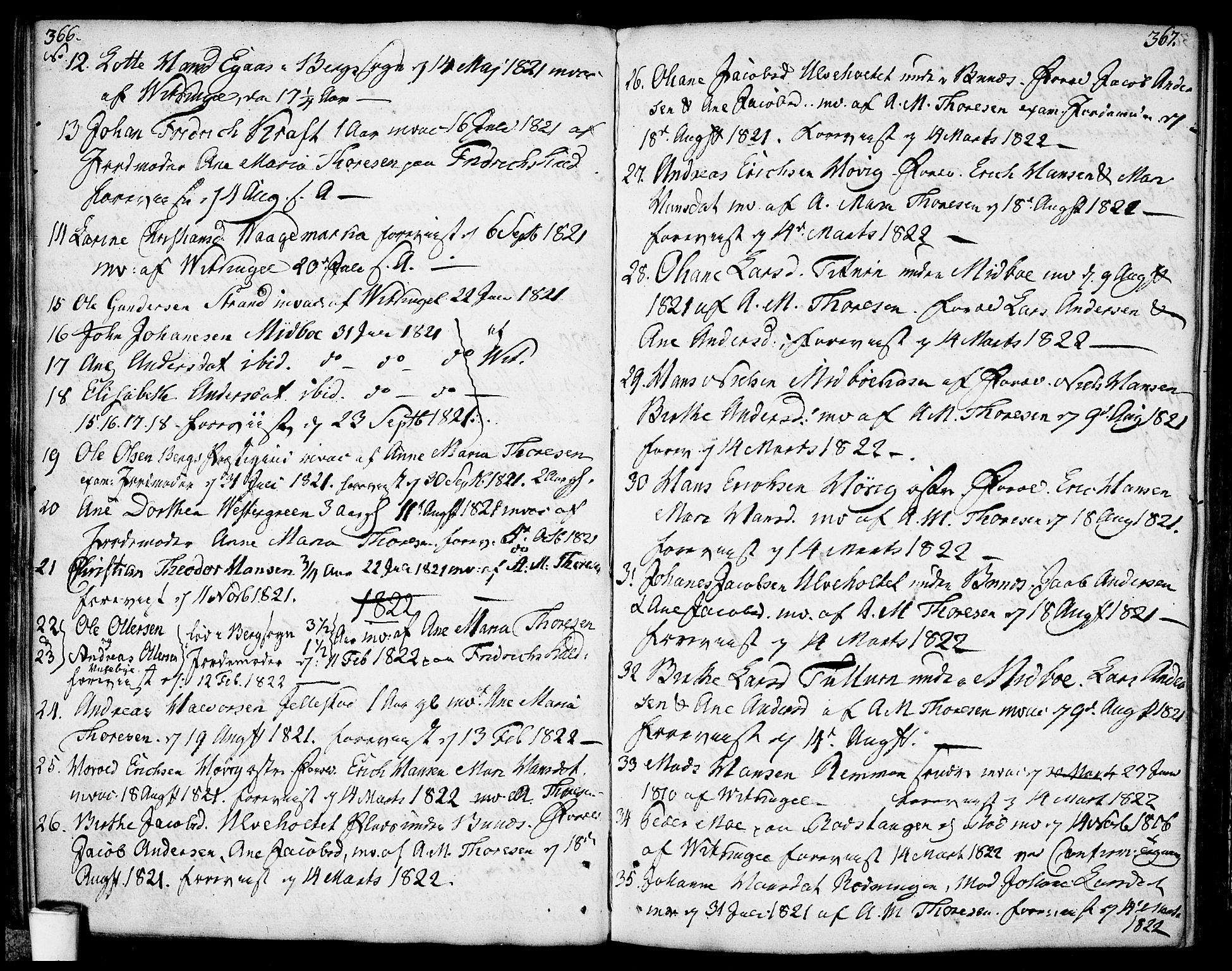 Berg prestekontor Kirkebøker, SAO/A-10902/F/Fa/L0001: Parish register (official) no. I 1, 1770-1814, p. 366-367