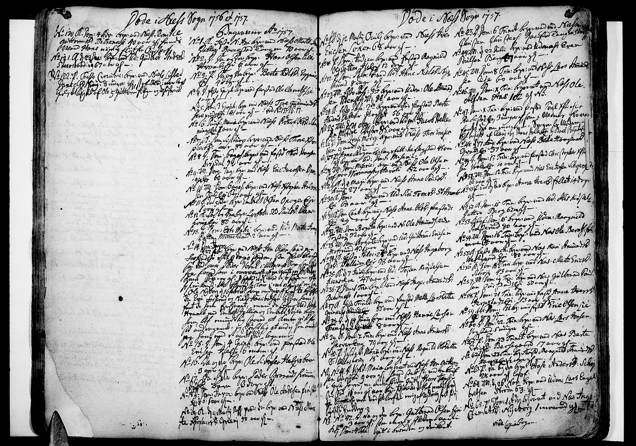 Nes prestekontor Kirkebøker, SAO/A-10410/F/Fa/L0003: Parish register (official) no. I 3, 1734-1781, p. 124