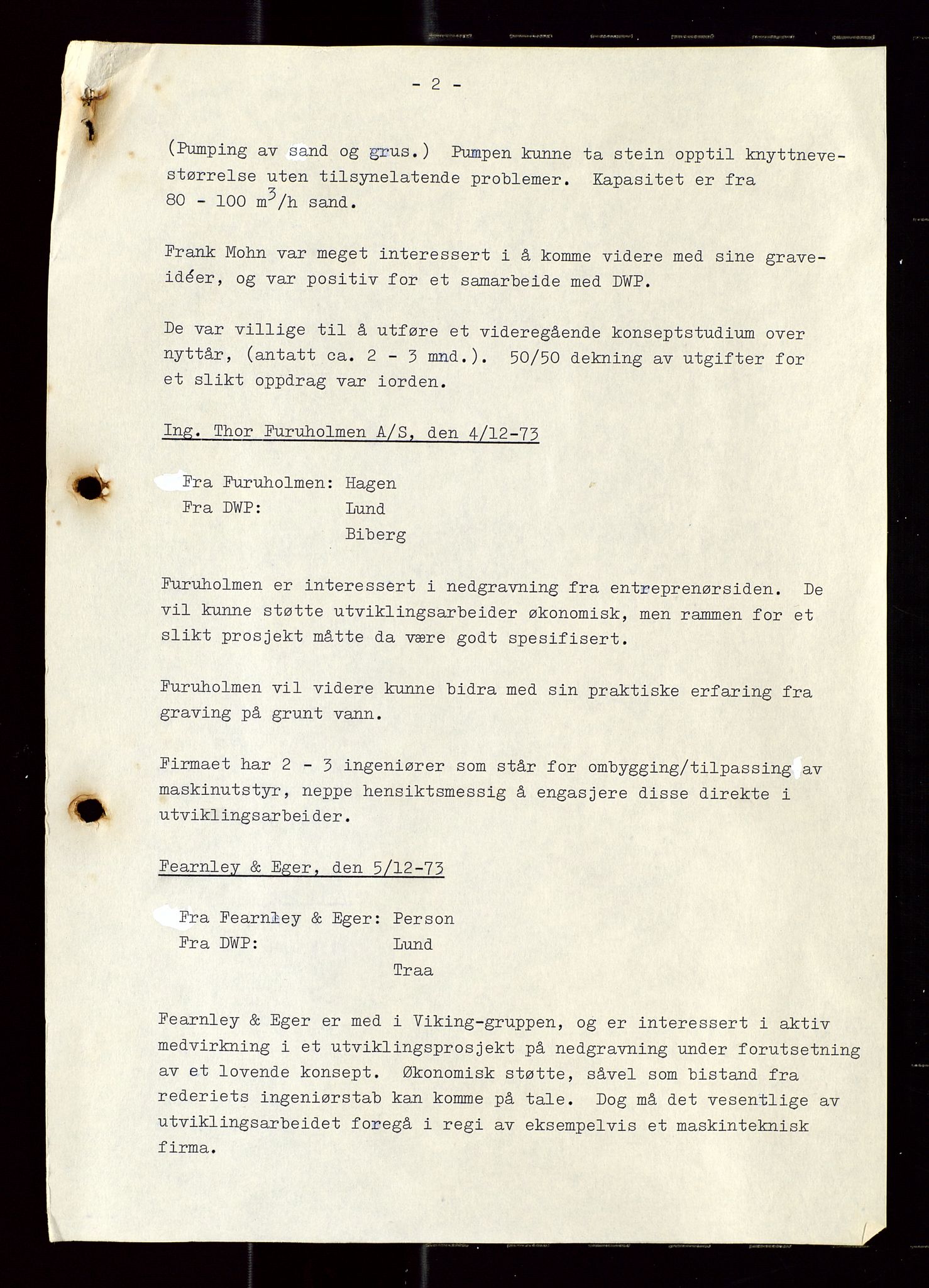 Industridepartementet, Oljekontoret, AV/SAST-A-101348/Di/L0004: DWP, møter, komite`møter, 761 forskning/teknologi, 1972-1975, p. 480