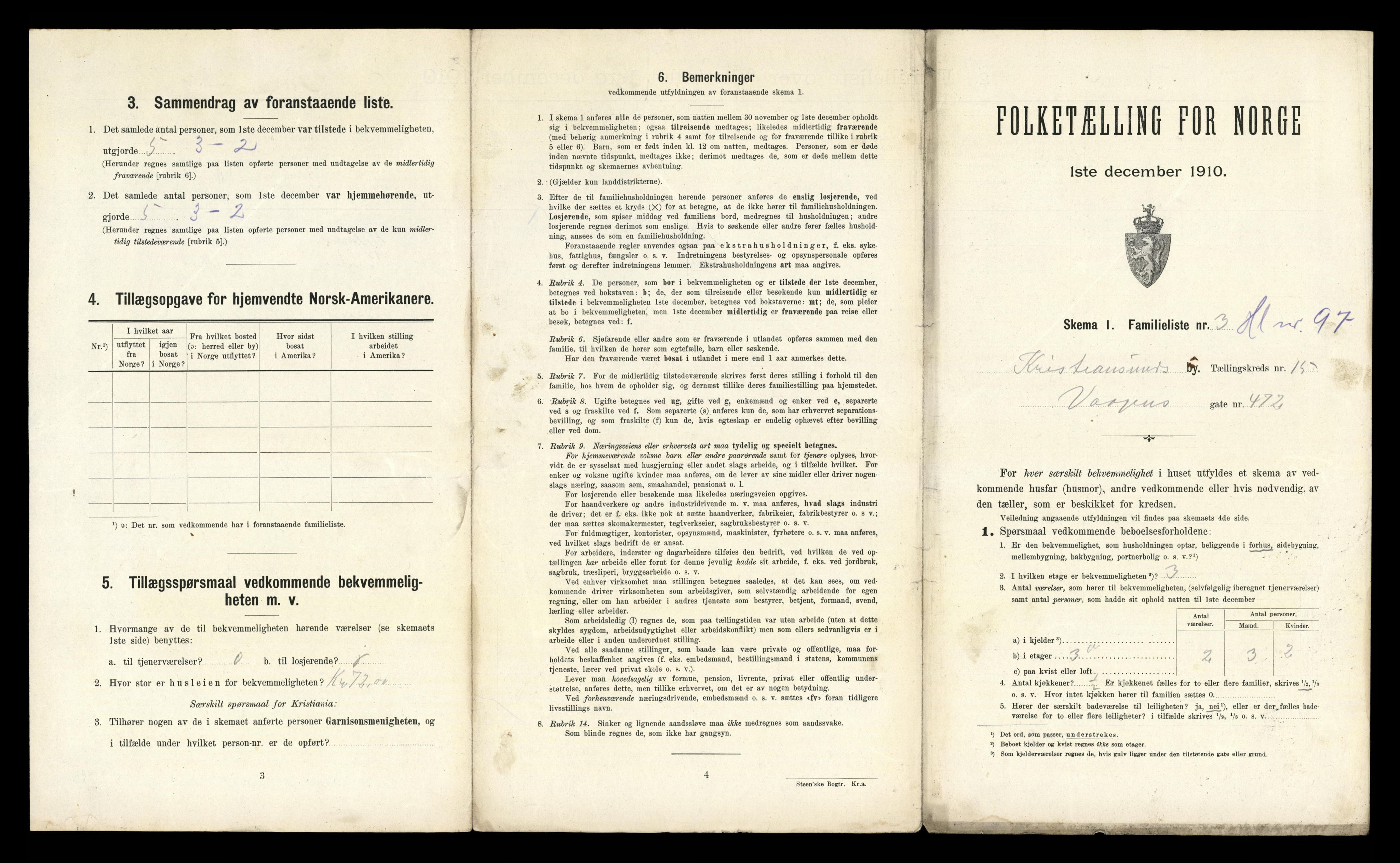 RA, 1910 census for Kristiansund, 1910, p. 5401