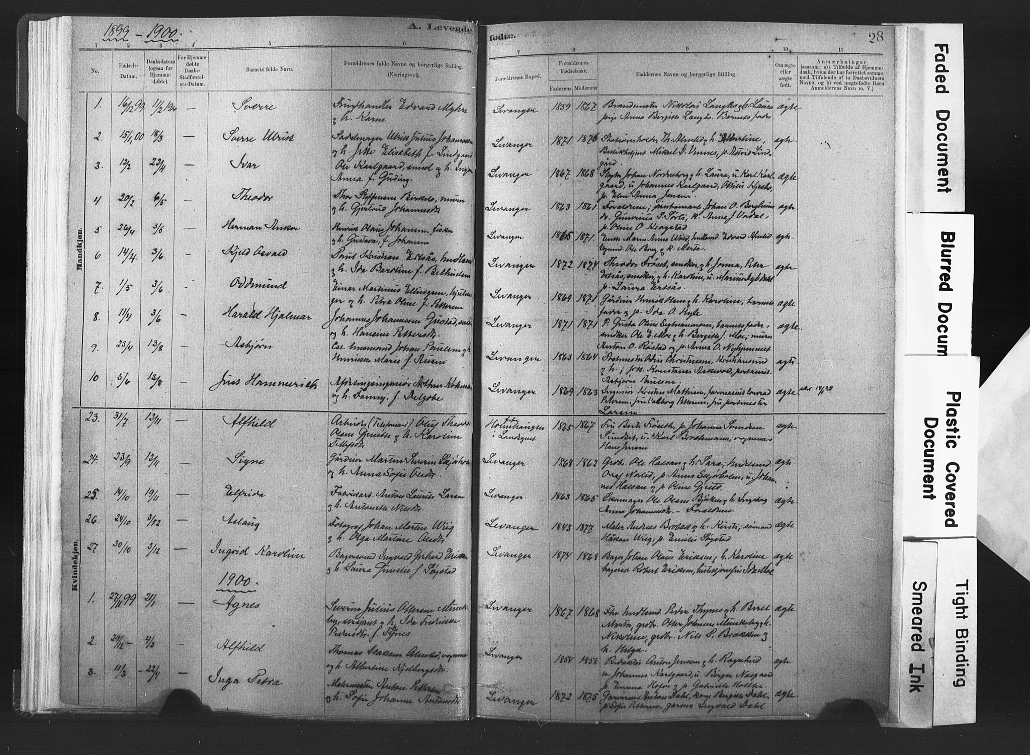Ministerialprotokoller, klokkerbøker og fødselsregistre - Nord-Trøndelag, SAT/A-1458/720/L0189: Parish register (official) no. 720A05, 1880-1911, p. 28